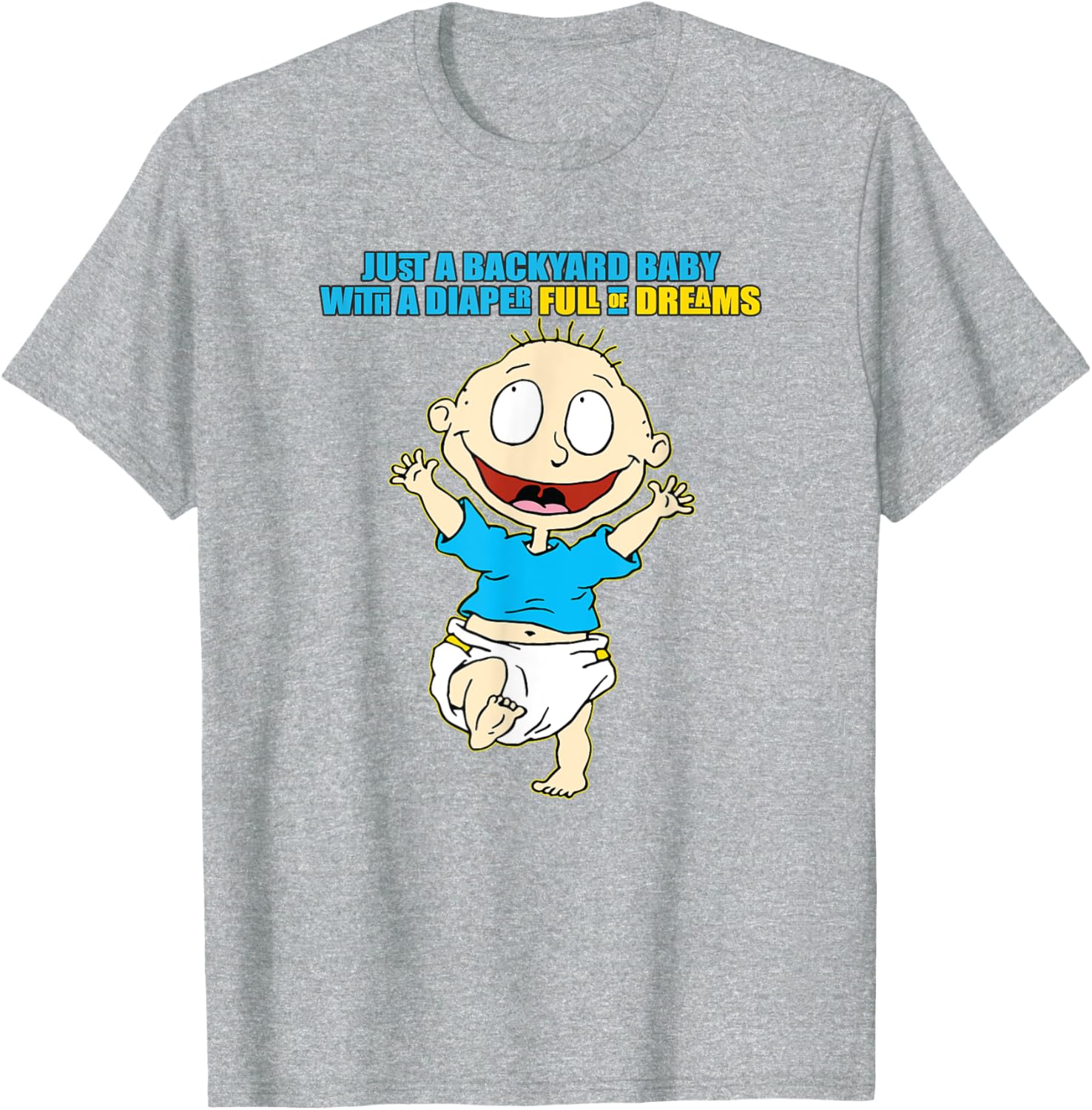 Mademark Rugrats Backyard Baby Diaper Full of Dreams T-Shirt for Kids - 2
