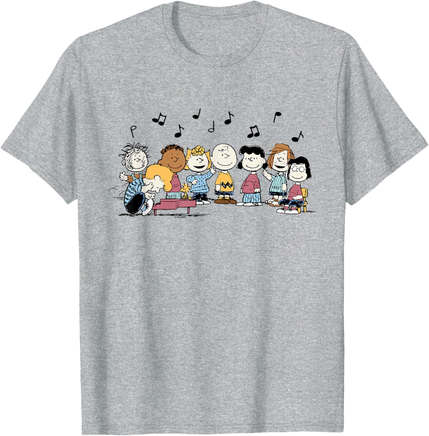 Peanuts Character Music T-Shirt featuring Charlie Brown and Friends - 6