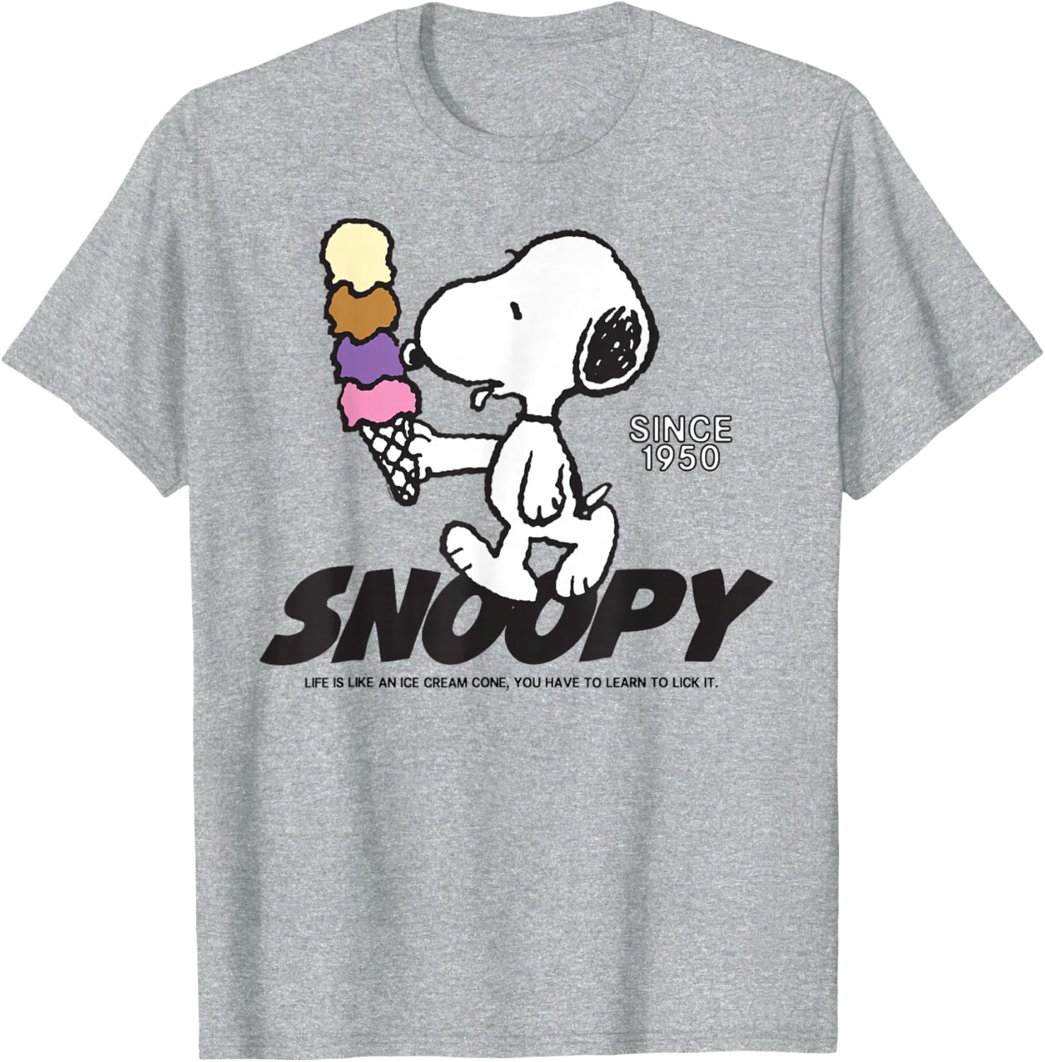 Snoopy Peanuts Ice Cream Cone T-Shirt Fun and Stylish Apparel - 3