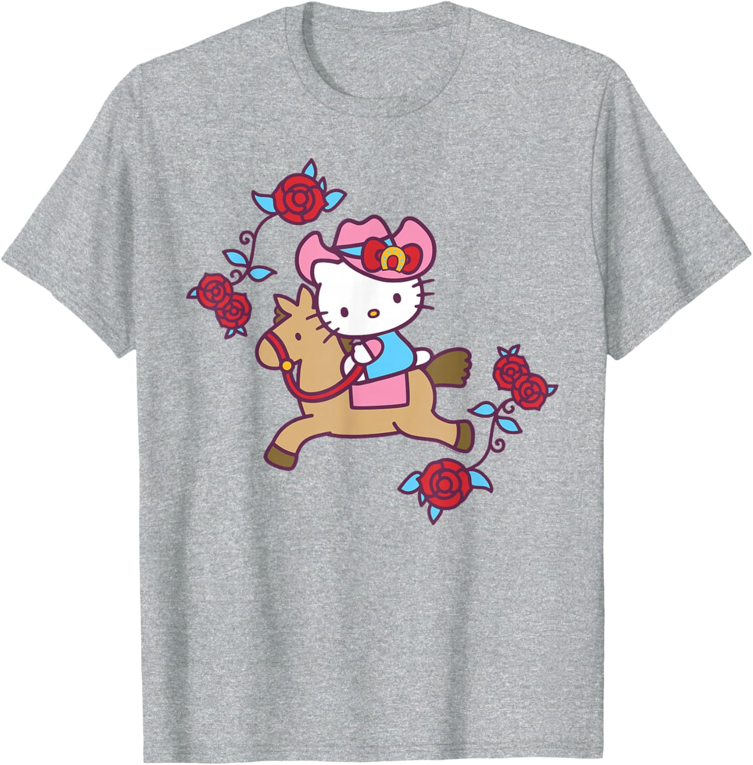 Hello Kitty Derby Horseback Riding T-Shirt for Fun Equestrian Style - 4