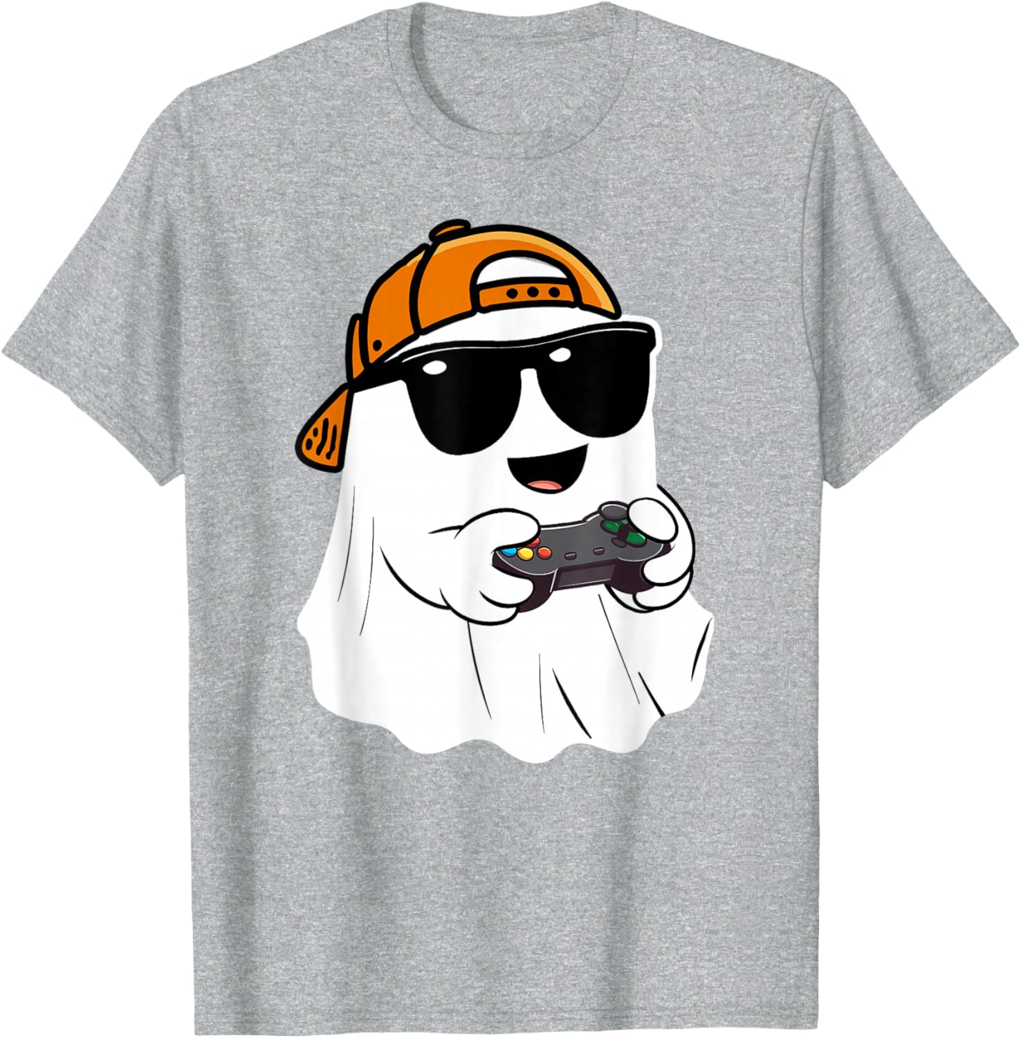 Scary Ghost Gamer Costume T-Shirt for Boys - Perfect Halloween Apparel - 9