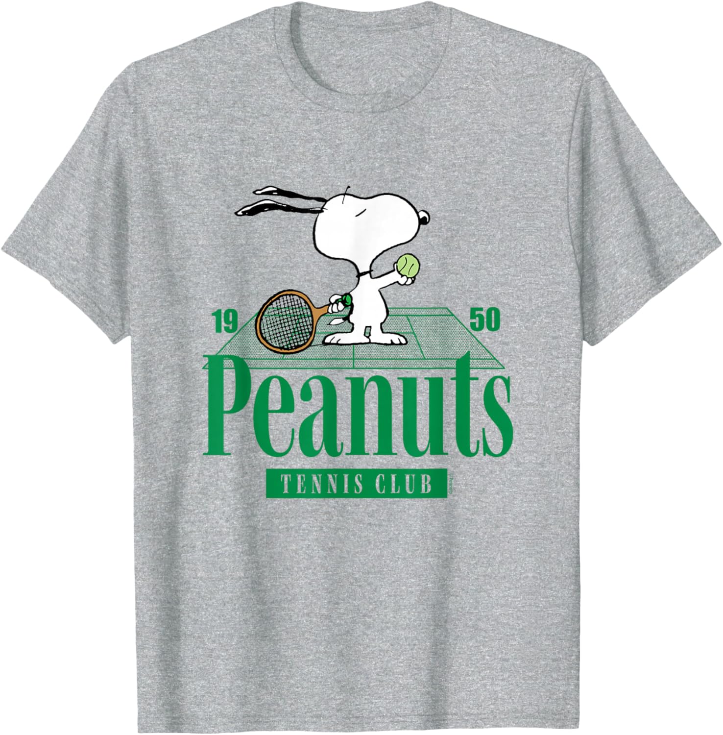 Peanuts Tennis Club T-Shirt for Fans of Classic Cartoon Style - 7
