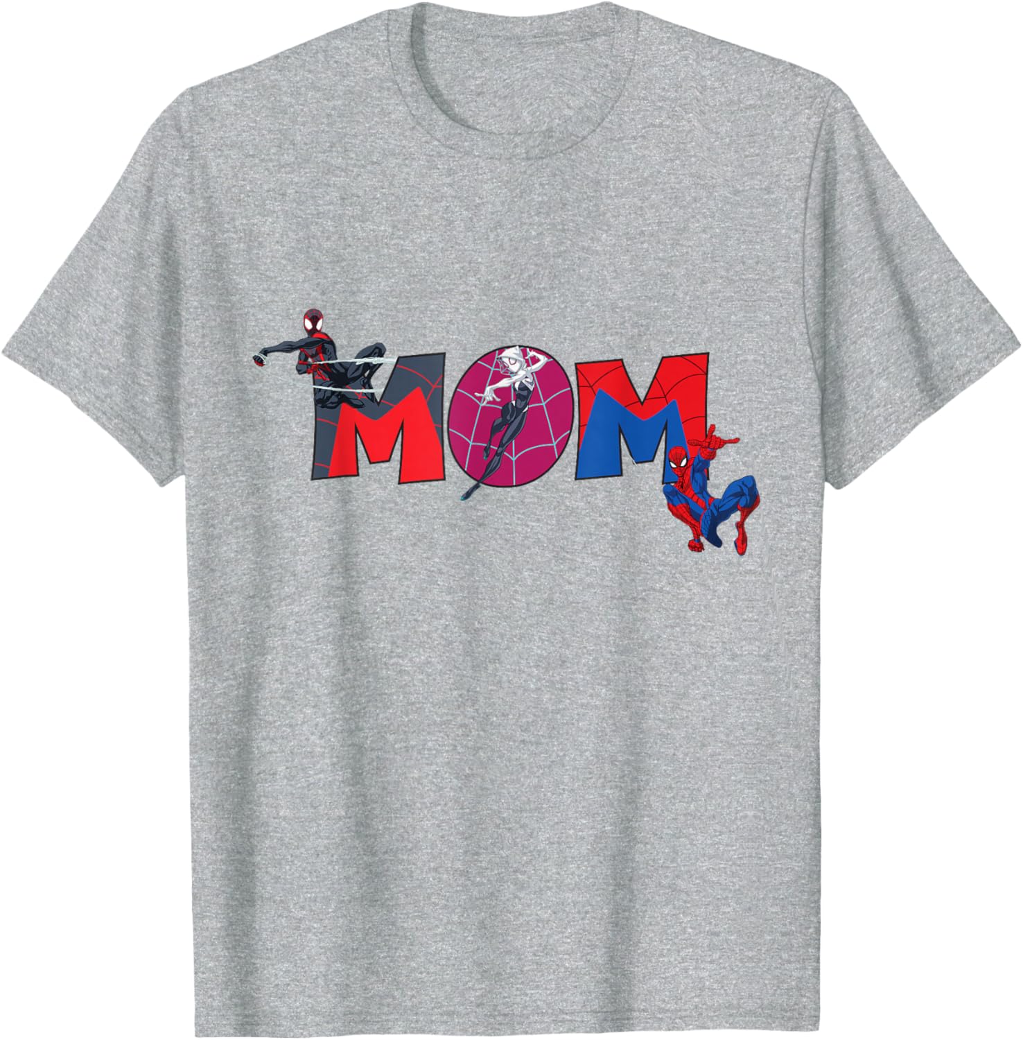 Marvel Spider-Man Trio Mom T-Shirt for Mother's Day Family Trip - 22