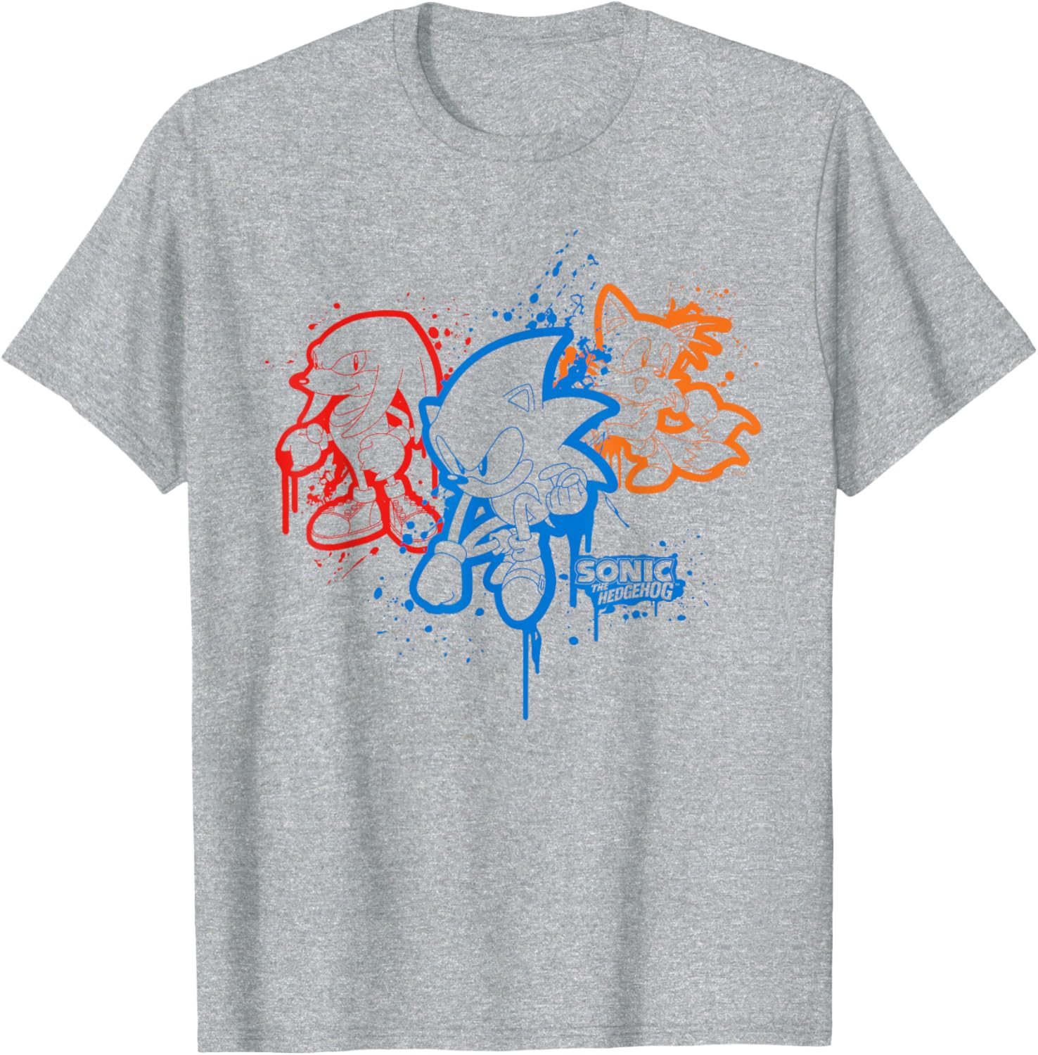 Sonic the Hedgehog Spray Paint T-Shirt Fun Graphic Tee for Fans - 12