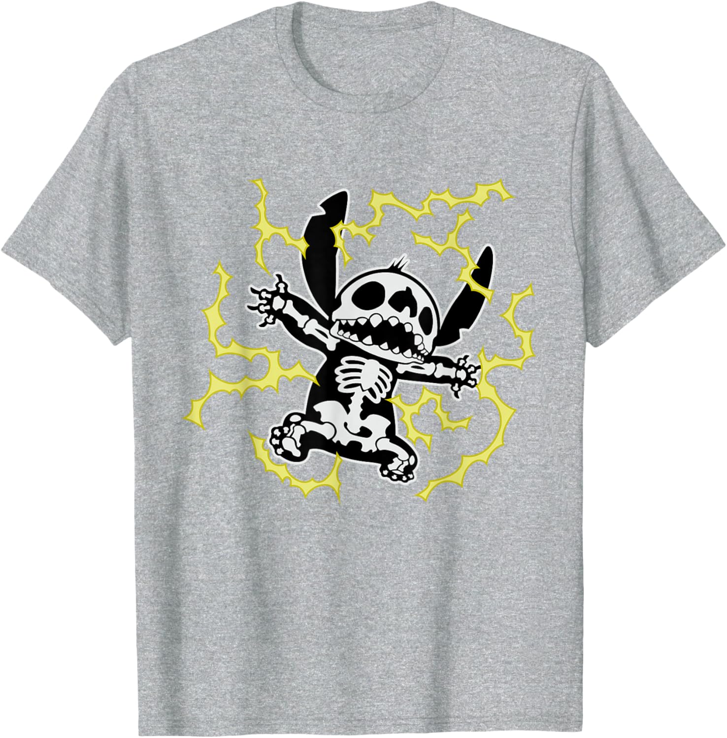Disney Stitch Skeleton Halloween T-Shirt for Fun and Festive Celebrations - 15