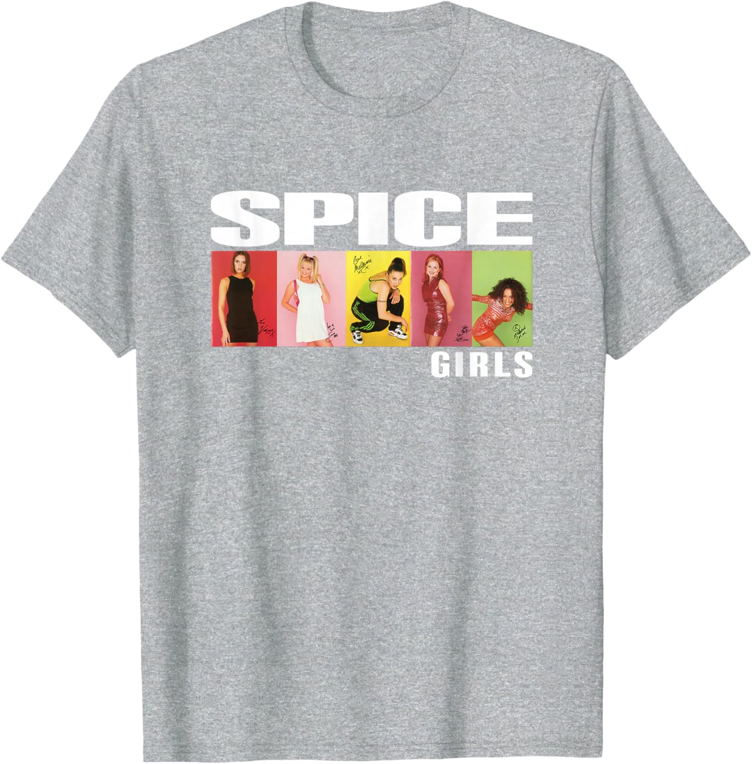 Official Spice Girls Photo Block T-Shirt for Stylish Fans - 6