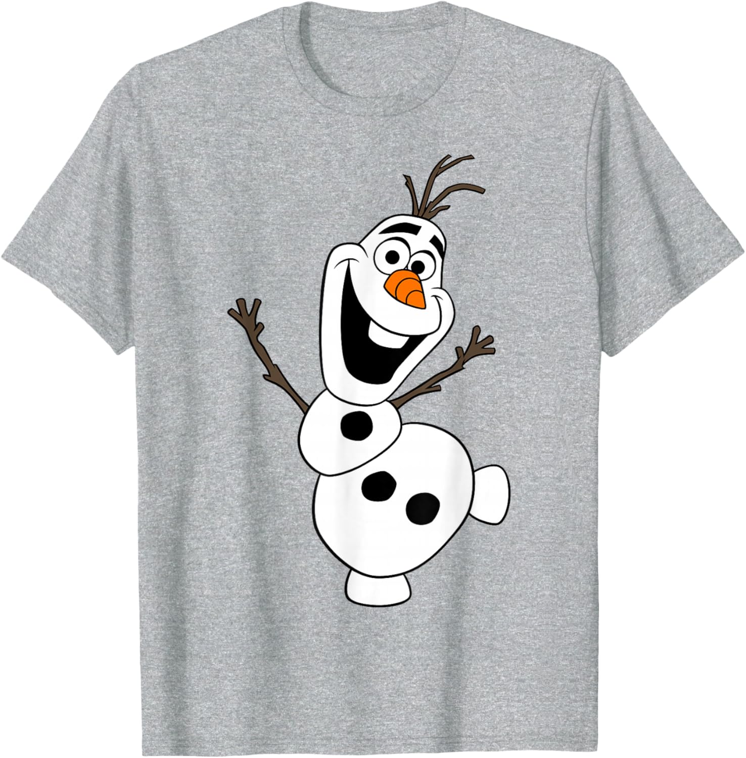 Disney Frozen Olaf Snowman Happy Pose T-Shirt for Kids and Adults - 12