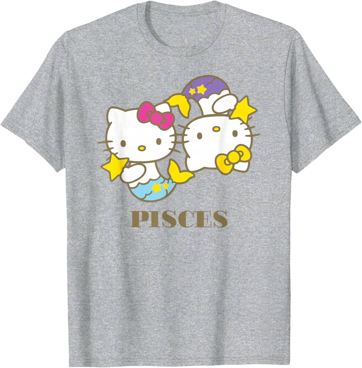 Hello Kitty Pisces T-Shirt Cute Zodiac Apparel for Women and Kids - 9