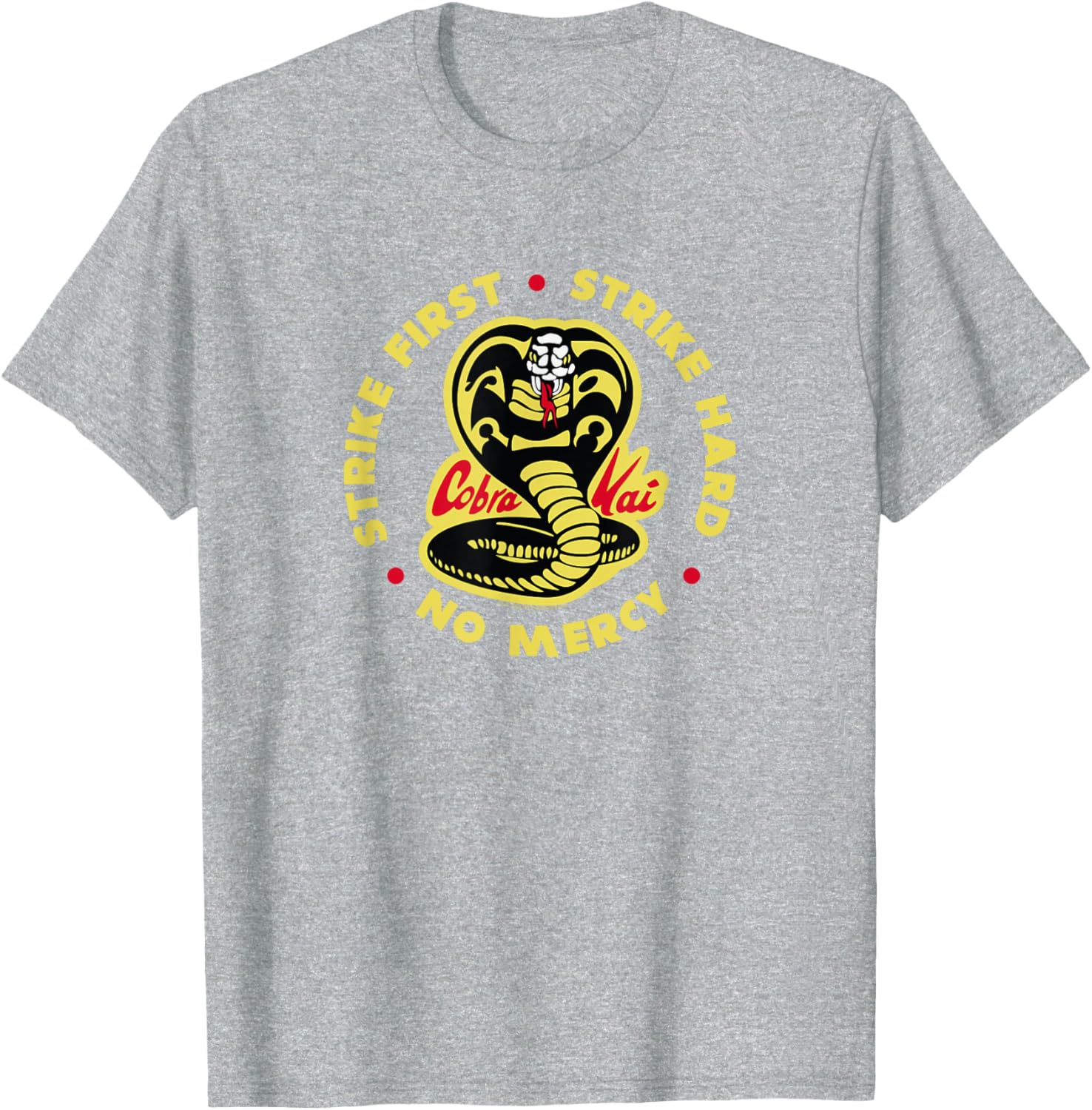 Cobra Kai Strike First Logo T-Shirt for Fans of the Hit TV Show - 4