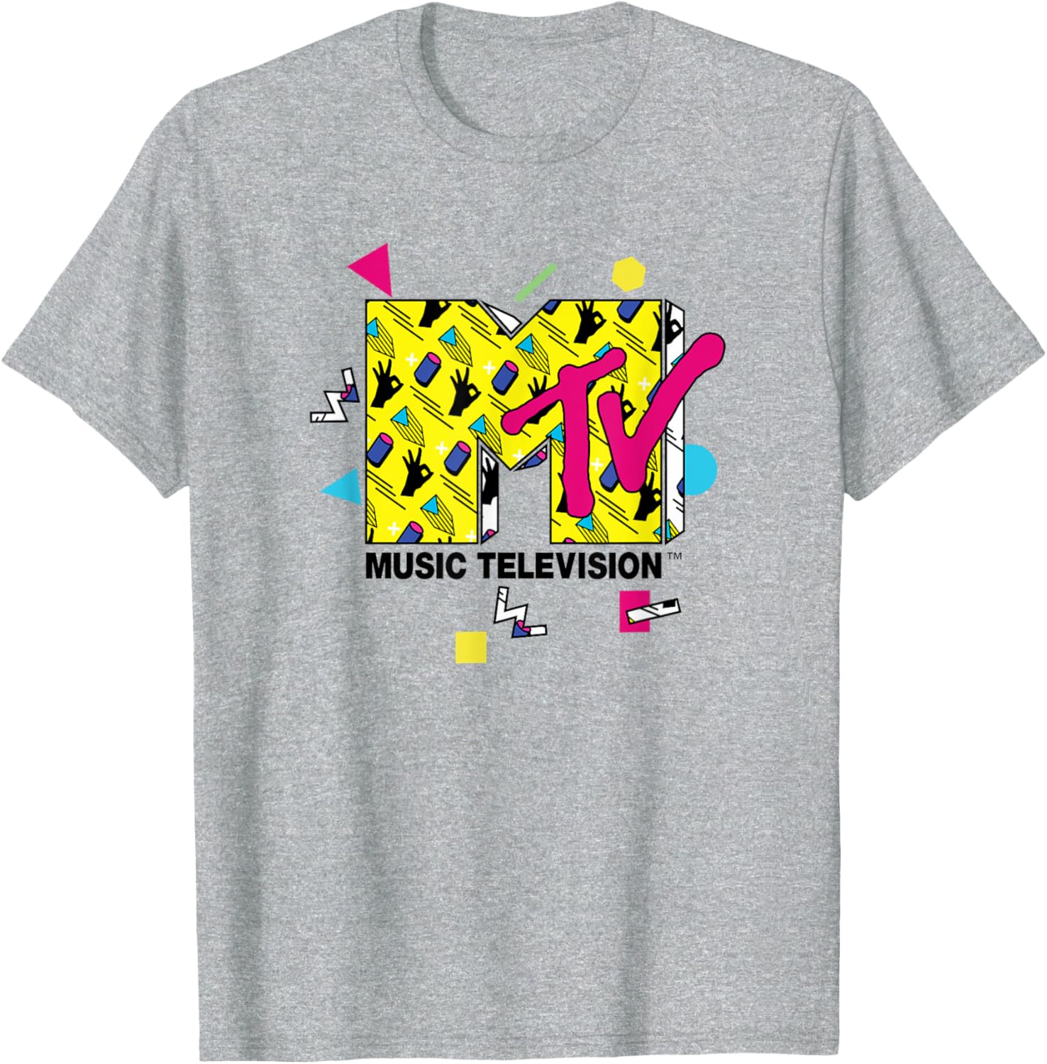 Mademark x MTV Official Logo T-Shirt with 80s 90s Party Art Design - 8
