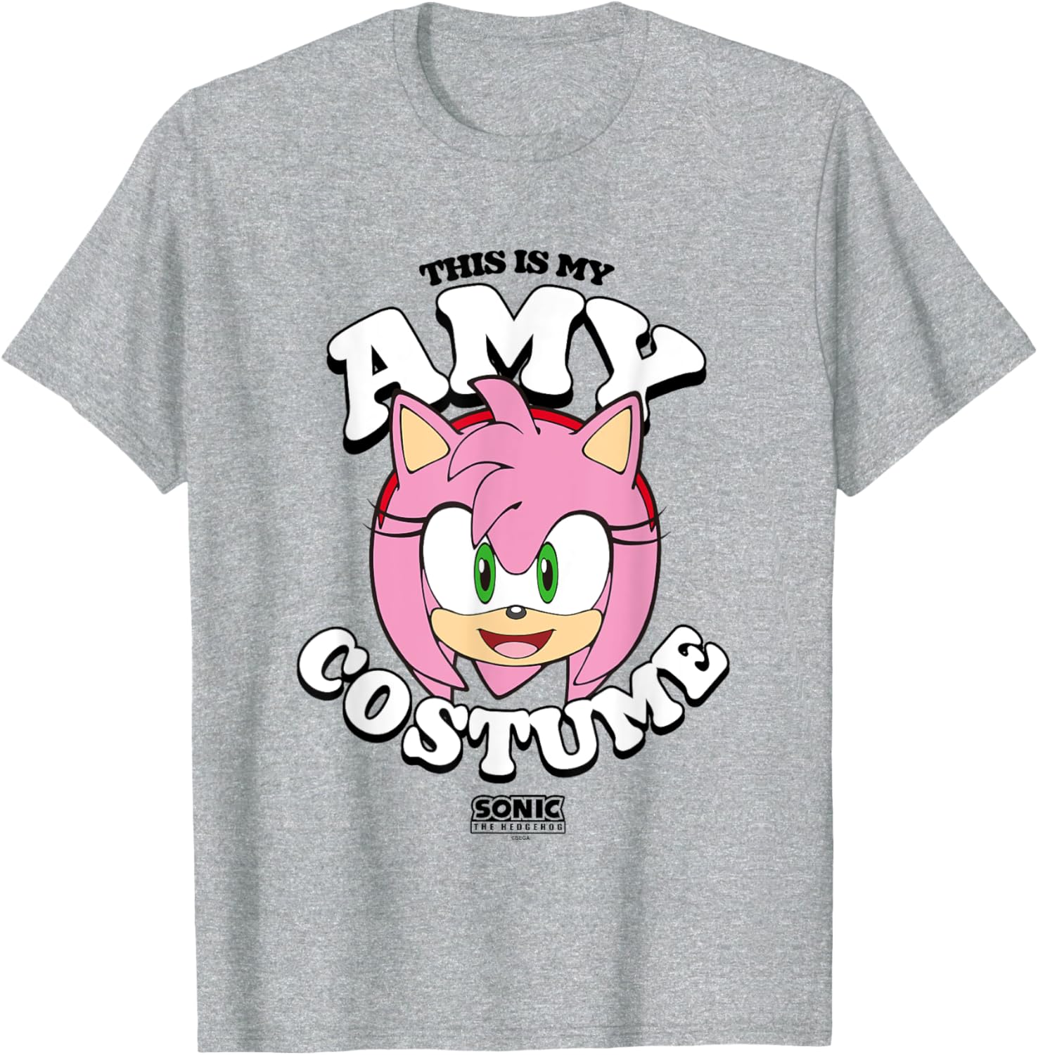 Sonic The Hedgehog Halloween Amy Costume T-Shirt for Fun Celebrations - 9