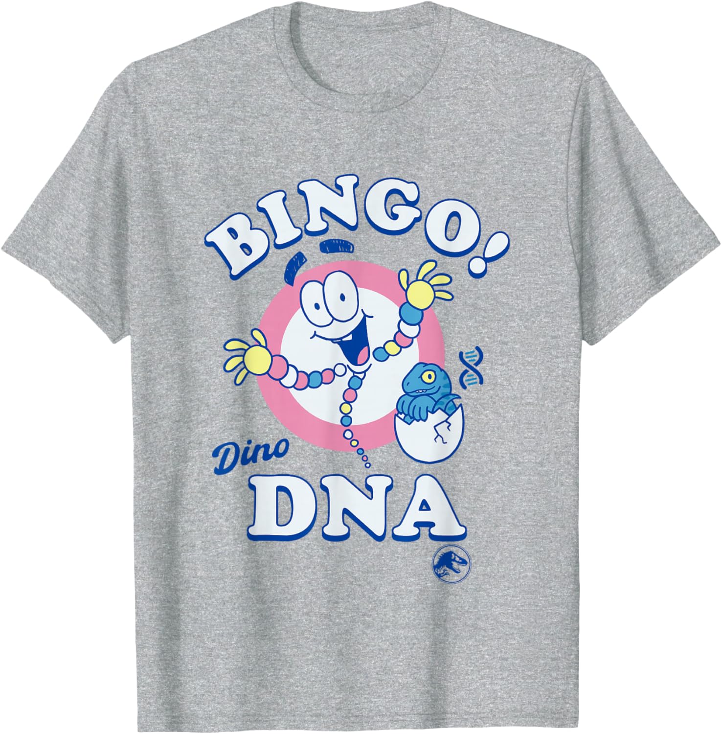 Jurassic Park Bingo Dino DNA Pastel T-Shirt for Fun Dino Lovers - 6