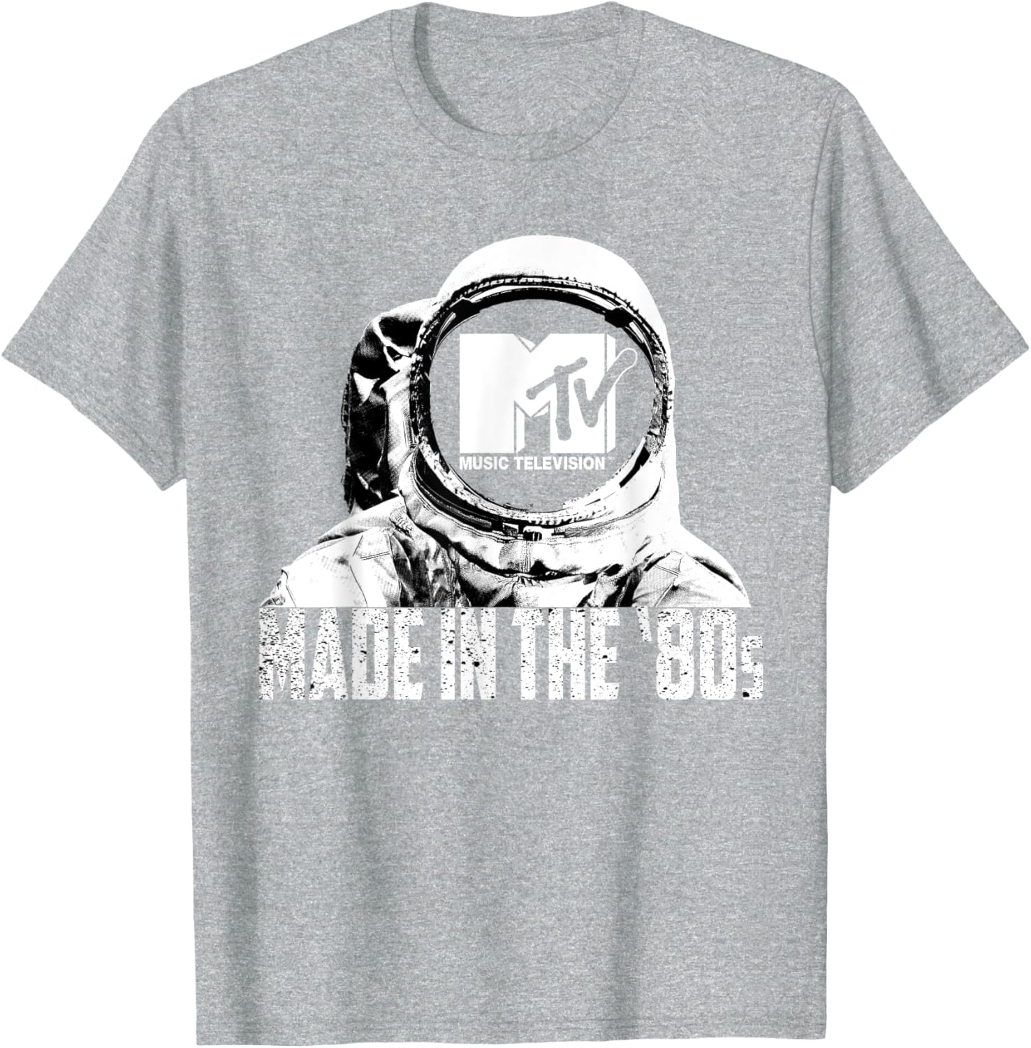 Retro MTV Astronaut T-Shirt Made in the 80s Vintage Logo Tee - 9