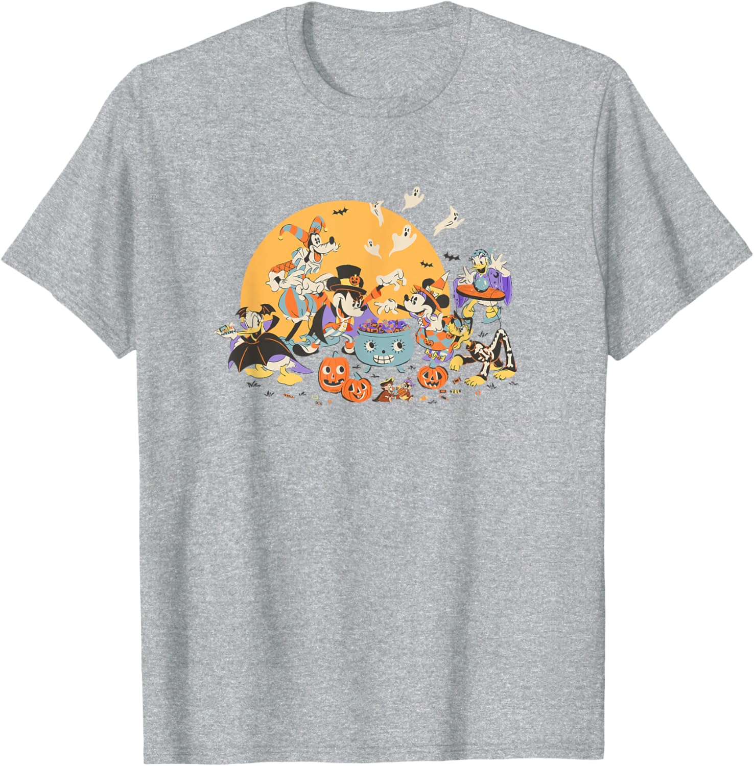 Disney Mickey and Friends Halloween Retro T-Shirt for Fun Holiday Style - 23