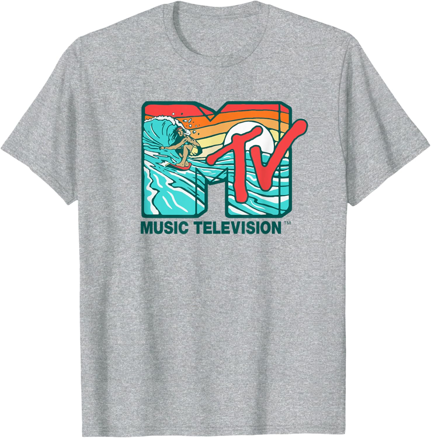 Mademark x MTV Surfer Logo Retro Graphic T-Shirt for Cool Style - 1