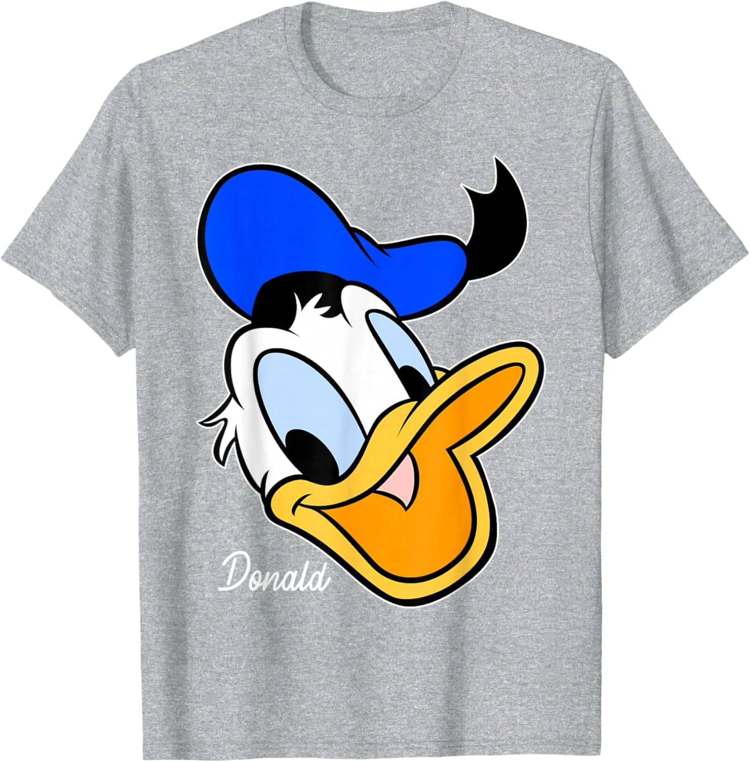Disney Mickey And Friends Donald Duck Big Face T-Shirt for Kids and Adults - 4