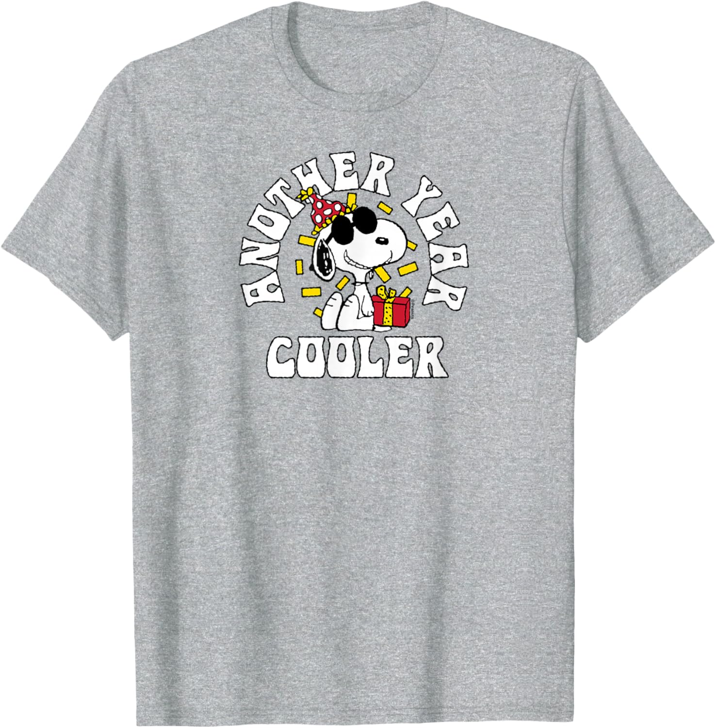 Snoopy Birthday Another Year Cooler T-Shirt for Fun Peanuts Fans - 9