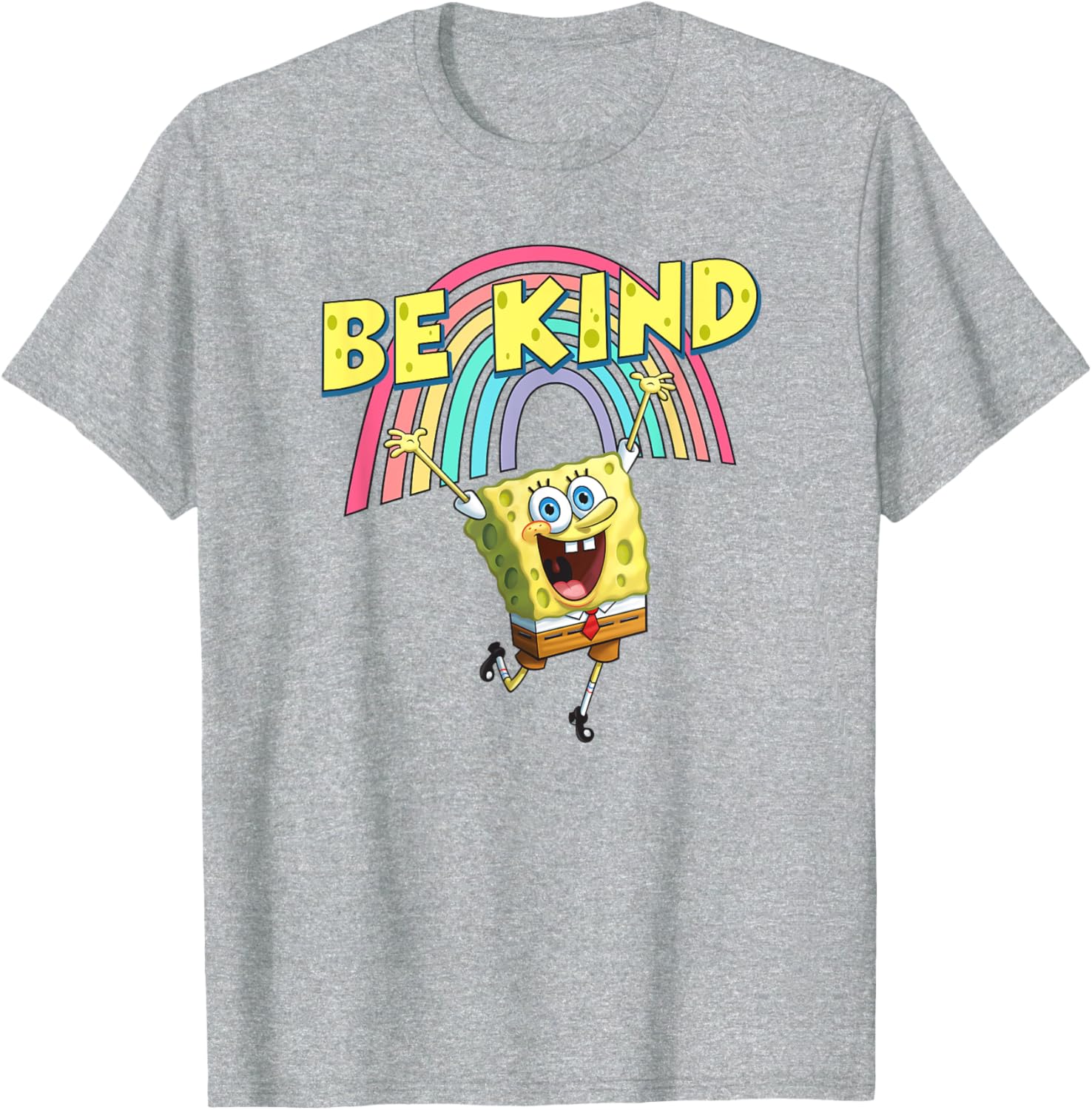 Mademark SpongeBob SquarePants Be Kind Rainbow T-Shirt for Everyone - 9
