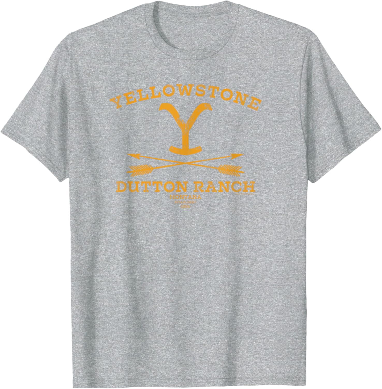 Yellowstone Dutton Ranch Arrows T-Shirt for Women - Black Crew Neck Cotton Blend - 6
