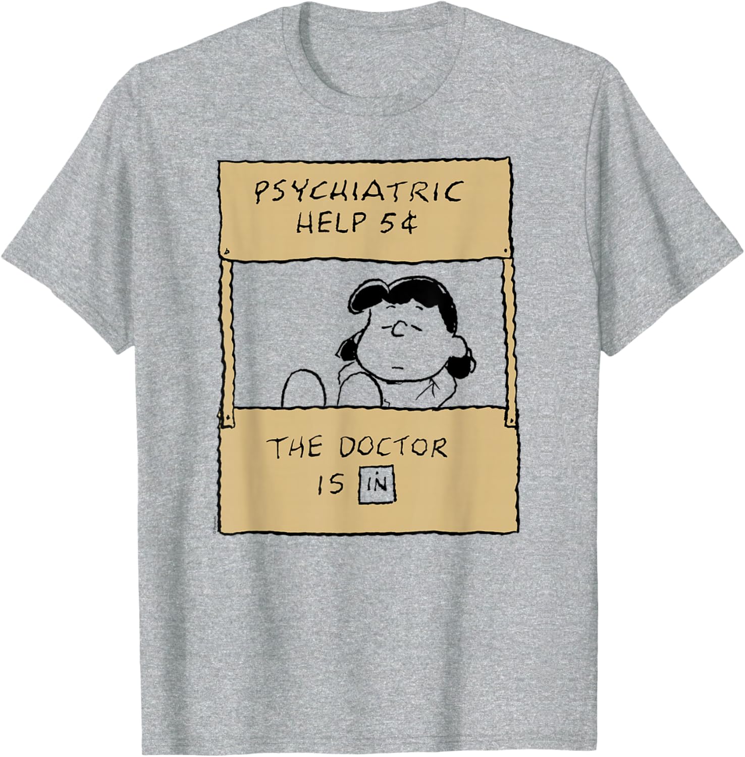 Peanuts Lucy Doctor Is In T-Shirt for Fans of Classic Comics and Fun - 12