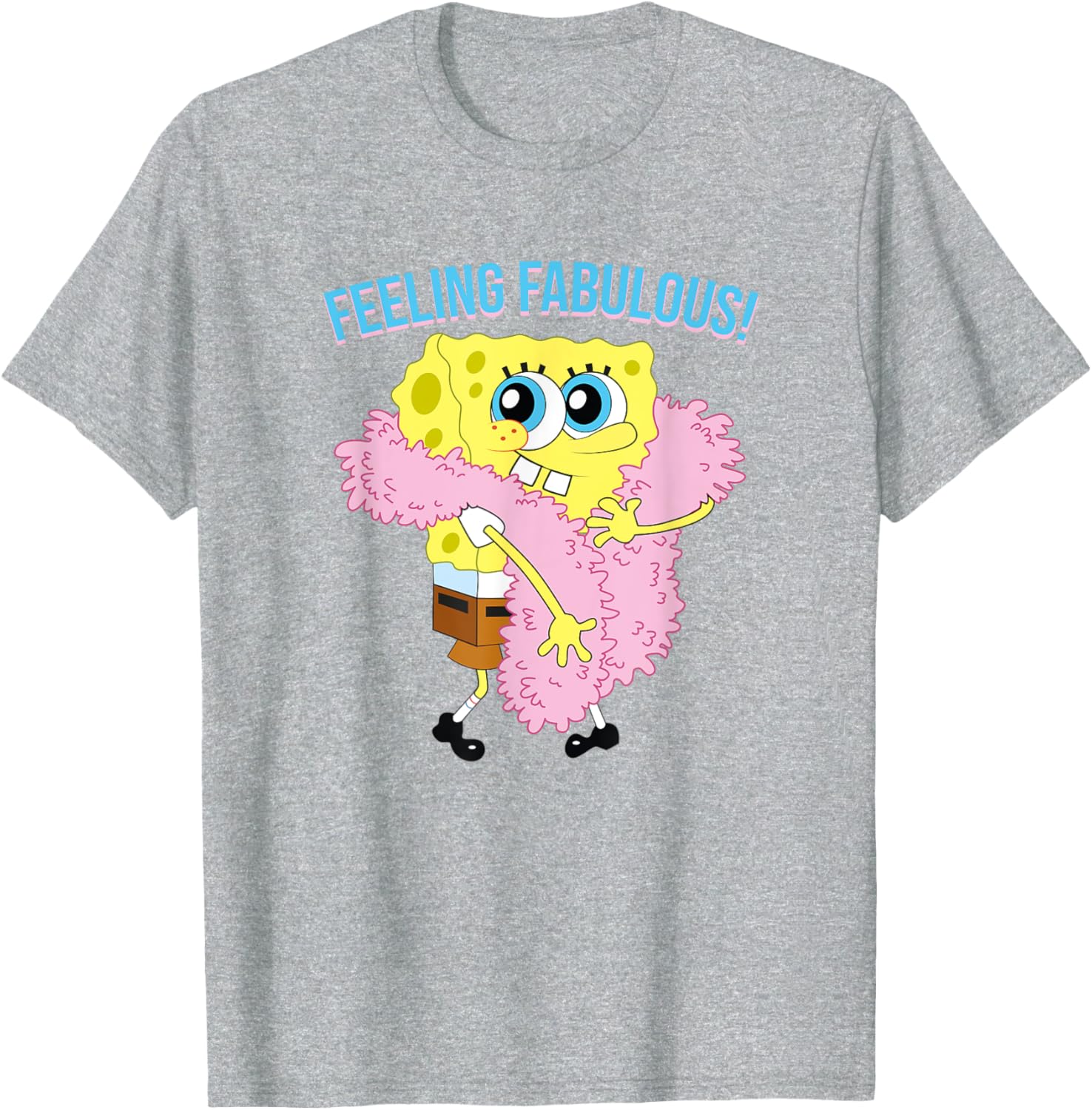 Mademark SpongeBob SquarePants Feeling Fabulous Feather Boa T-Shirt - 17