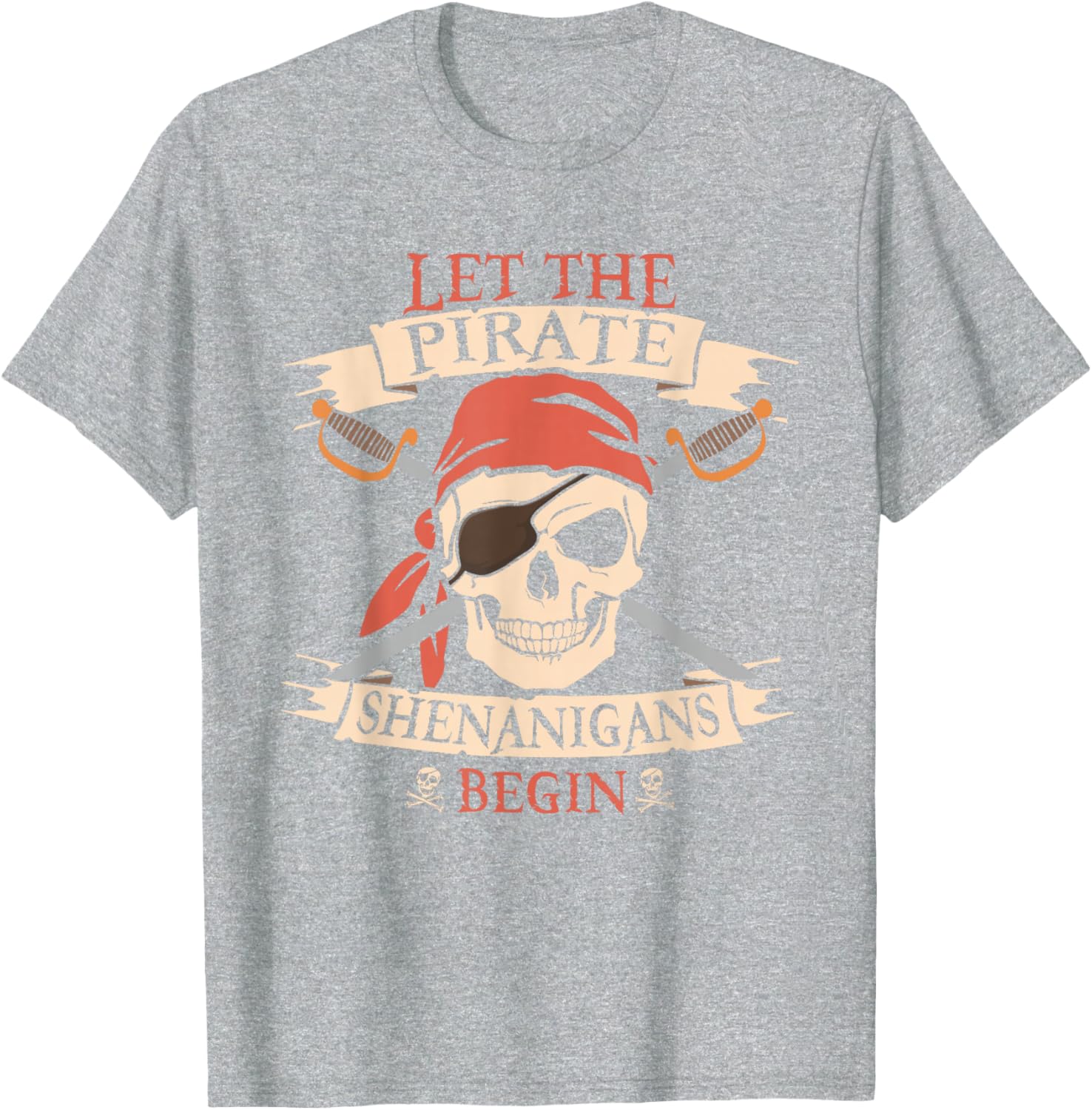 Pirate Shenanigans Skull Bandana Halloween T-Shirt for Boys - 19