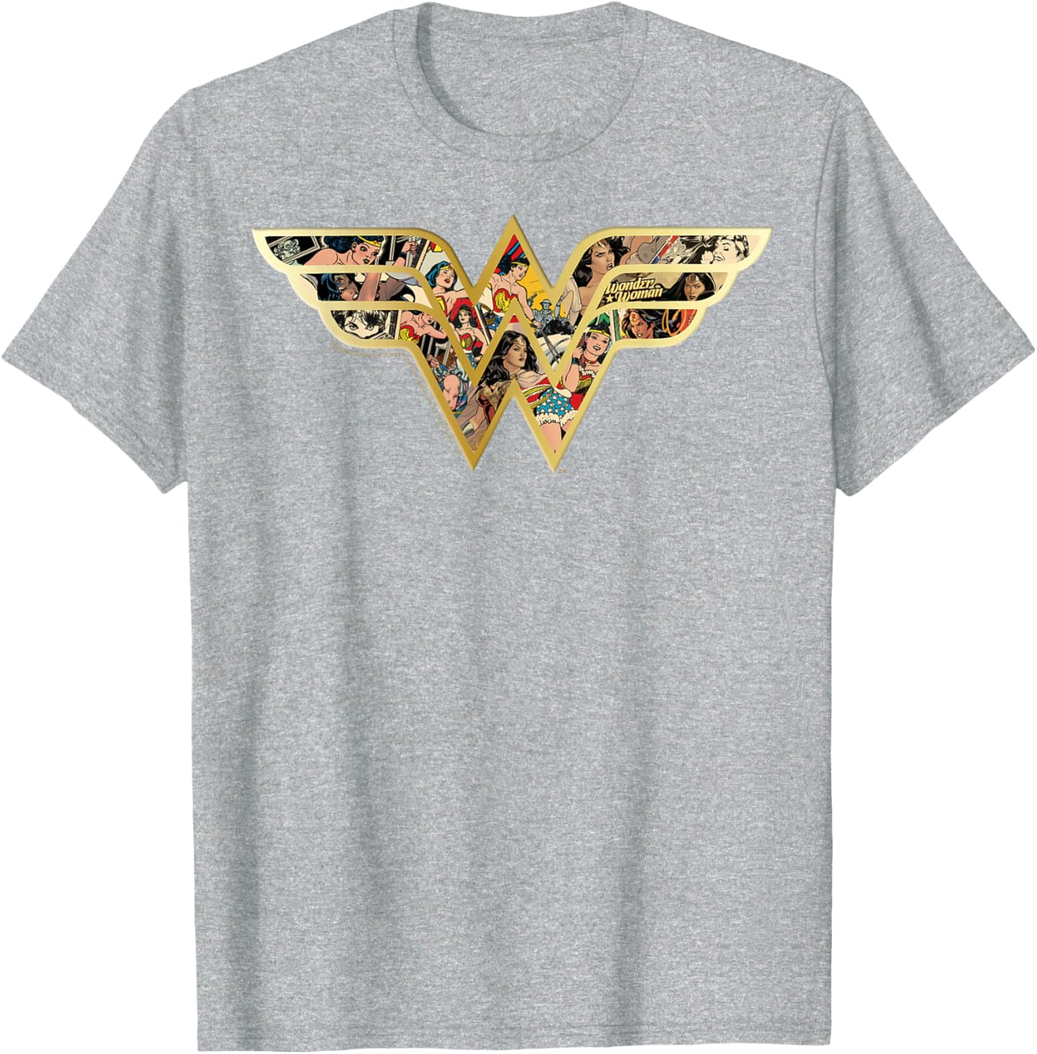 Wonder Woman Superhero Comic Logo T-Shirt for Fans and Collectors - 9