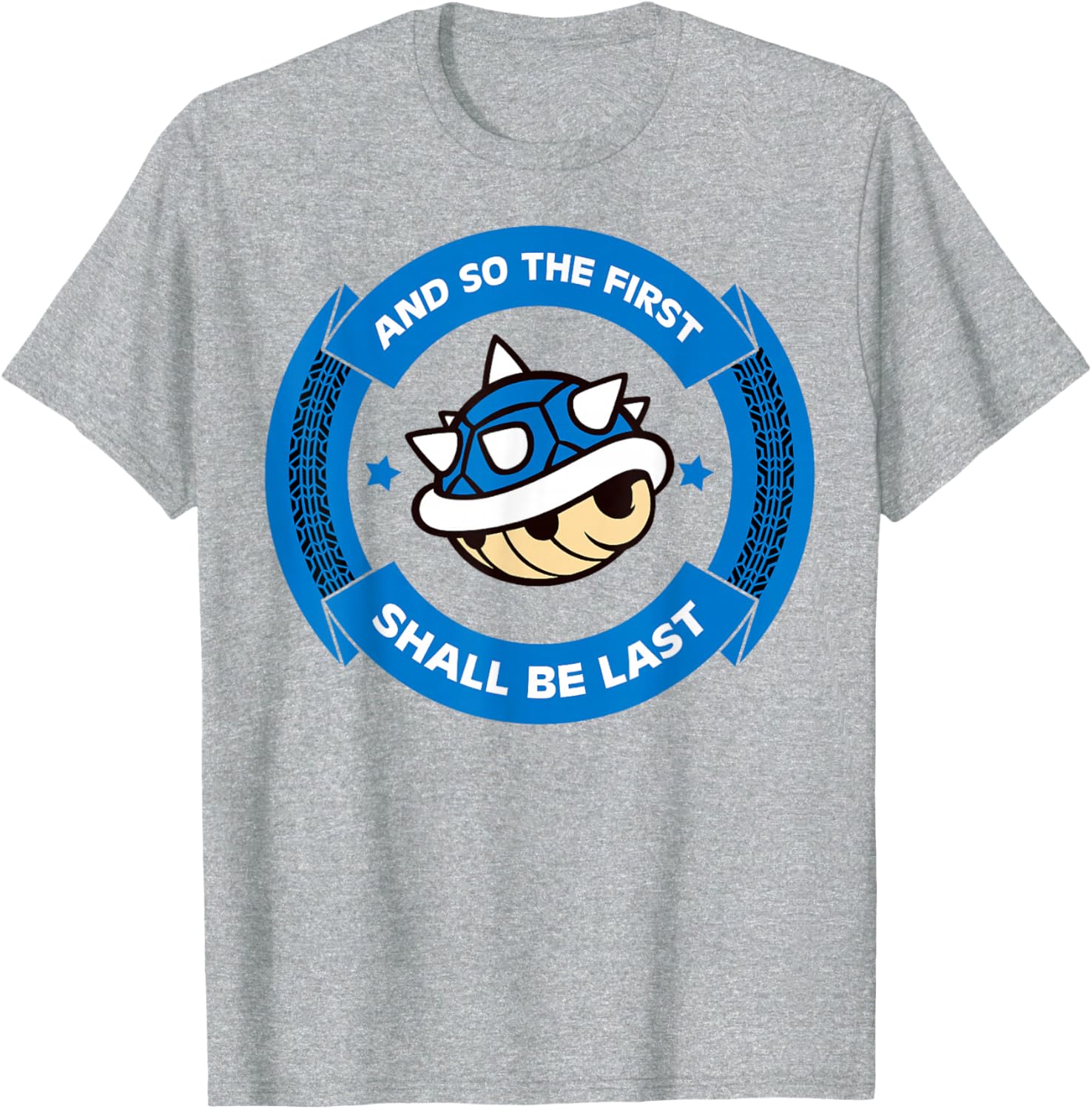 Nintendo Mario Kart Blue Shell T-Shirt Fun Circle Design for Gamers - 4