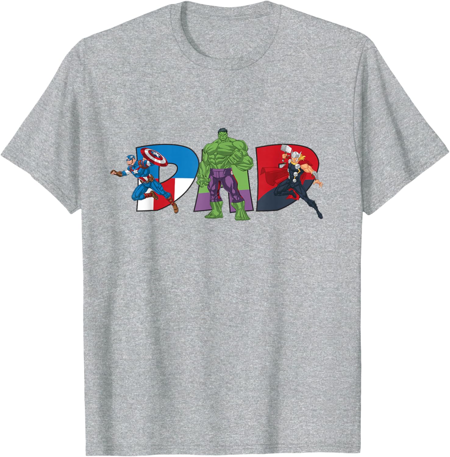 Marvel Avengers Team Dad Father's Day T-Shirt for Family Adventures - 25