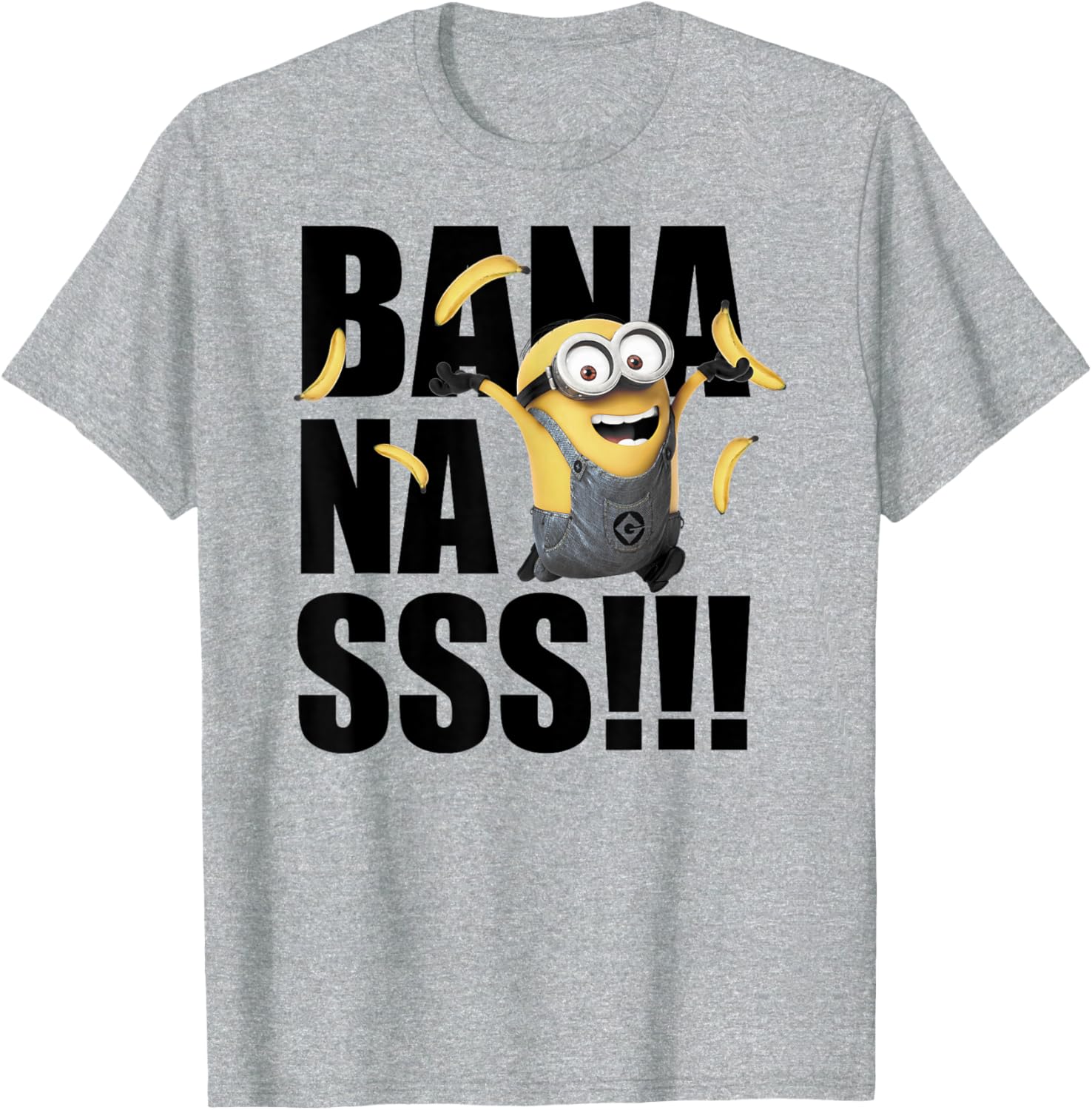 Despicable Me Minions Dave Goes Bananas Fun Graphic T-Shirt for Kids - 4