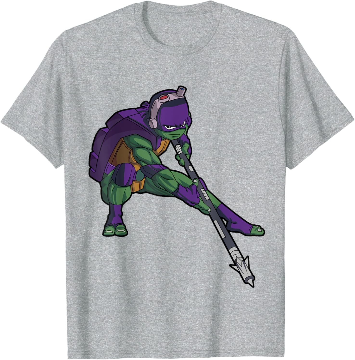 Mademark Donnie Whilwind Downward Tech-Bo Staff T-Shirt for TMNT Fans - 2