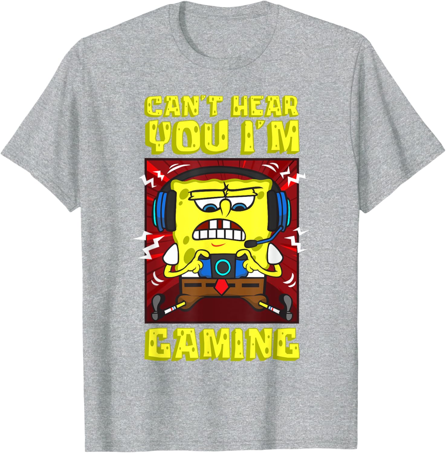 Mademark SpongeBob Gaming T-Shirt for Video Game Lovers and Fans - 4