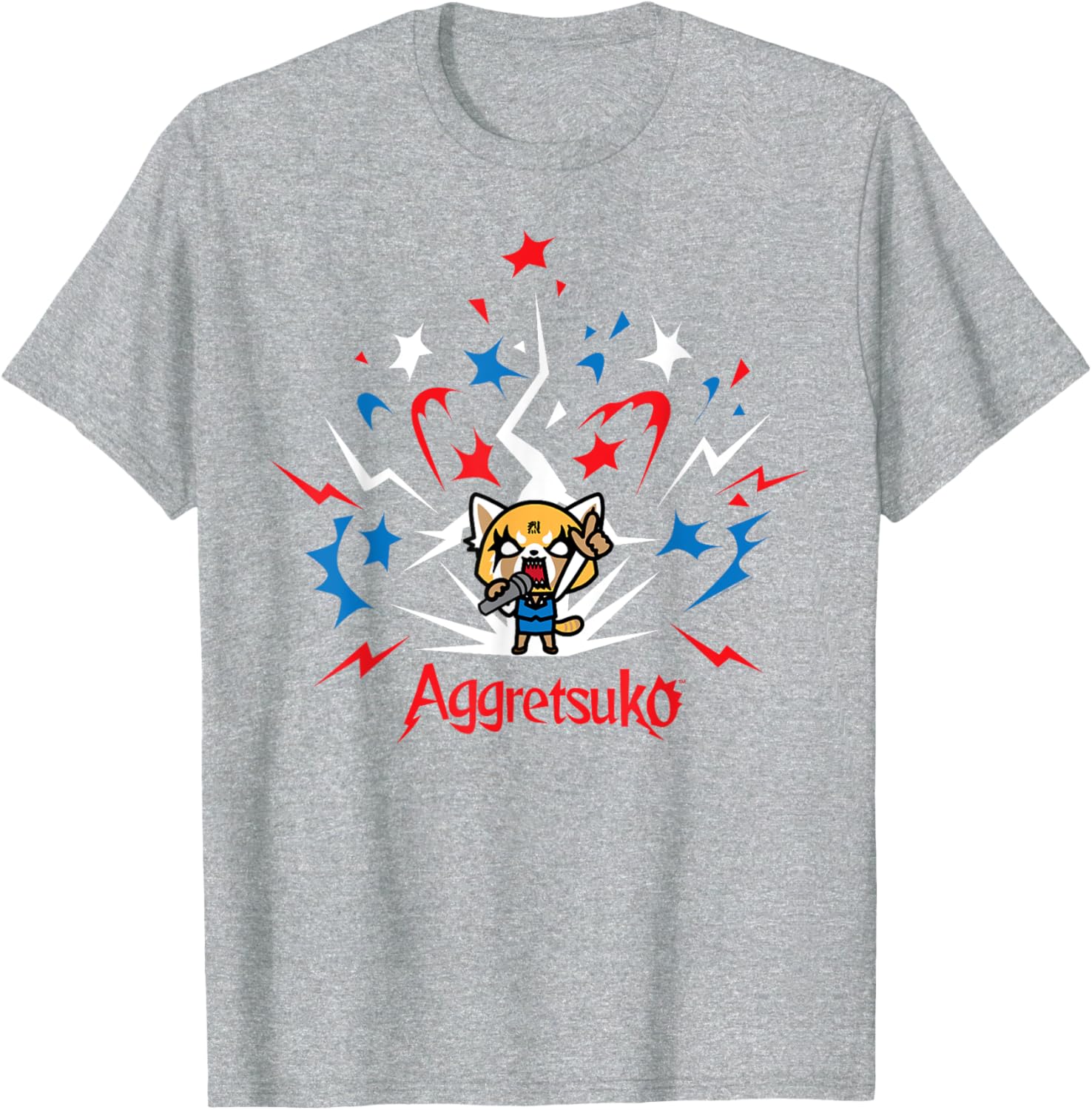 Aggretsuko 4th of July Fireworks T-Shirt for Men and Women - 2
