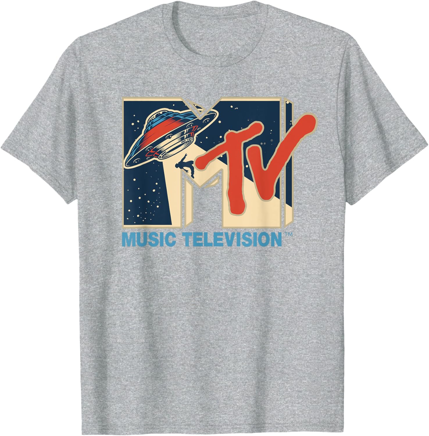 Mademark x MTV Alien UFO Space T-Shirt with Teleporting Beam Design - 10