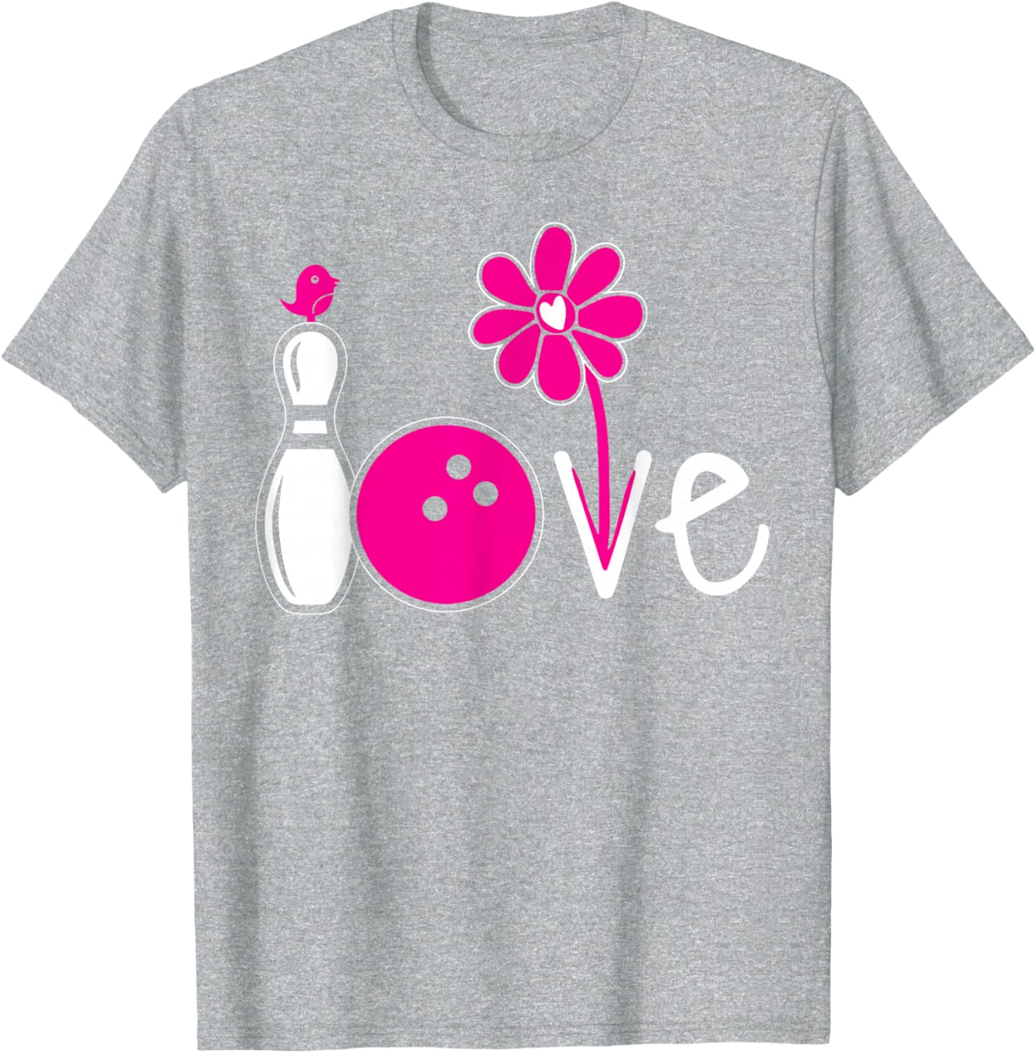 Vintage Women Bowling Shirt for Girls Team Love T-Shirt Fashion - 7