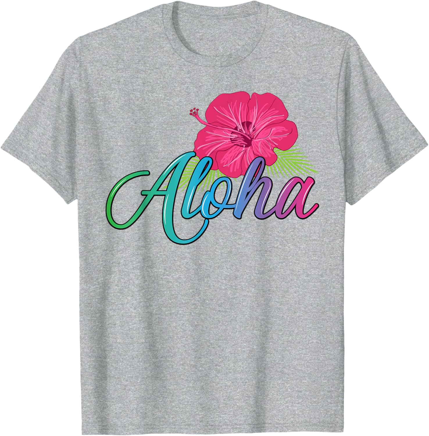 Aloha Hawaii T-Shirt with Aloha Flower Spirit - Casual Island Style - 1
