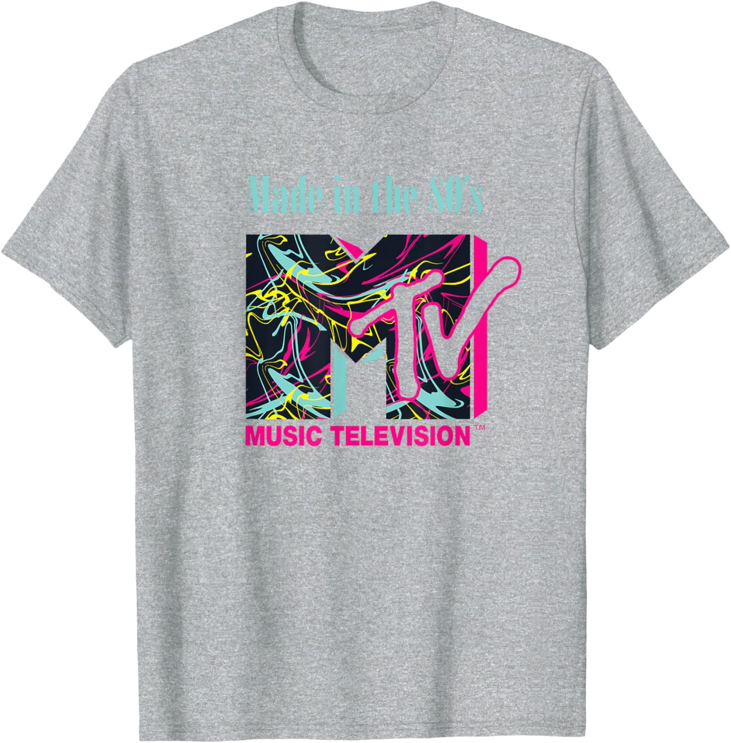 Mademark x MTV Funky New Wave Lines Logo T-Shirt for Trendy Style - 2