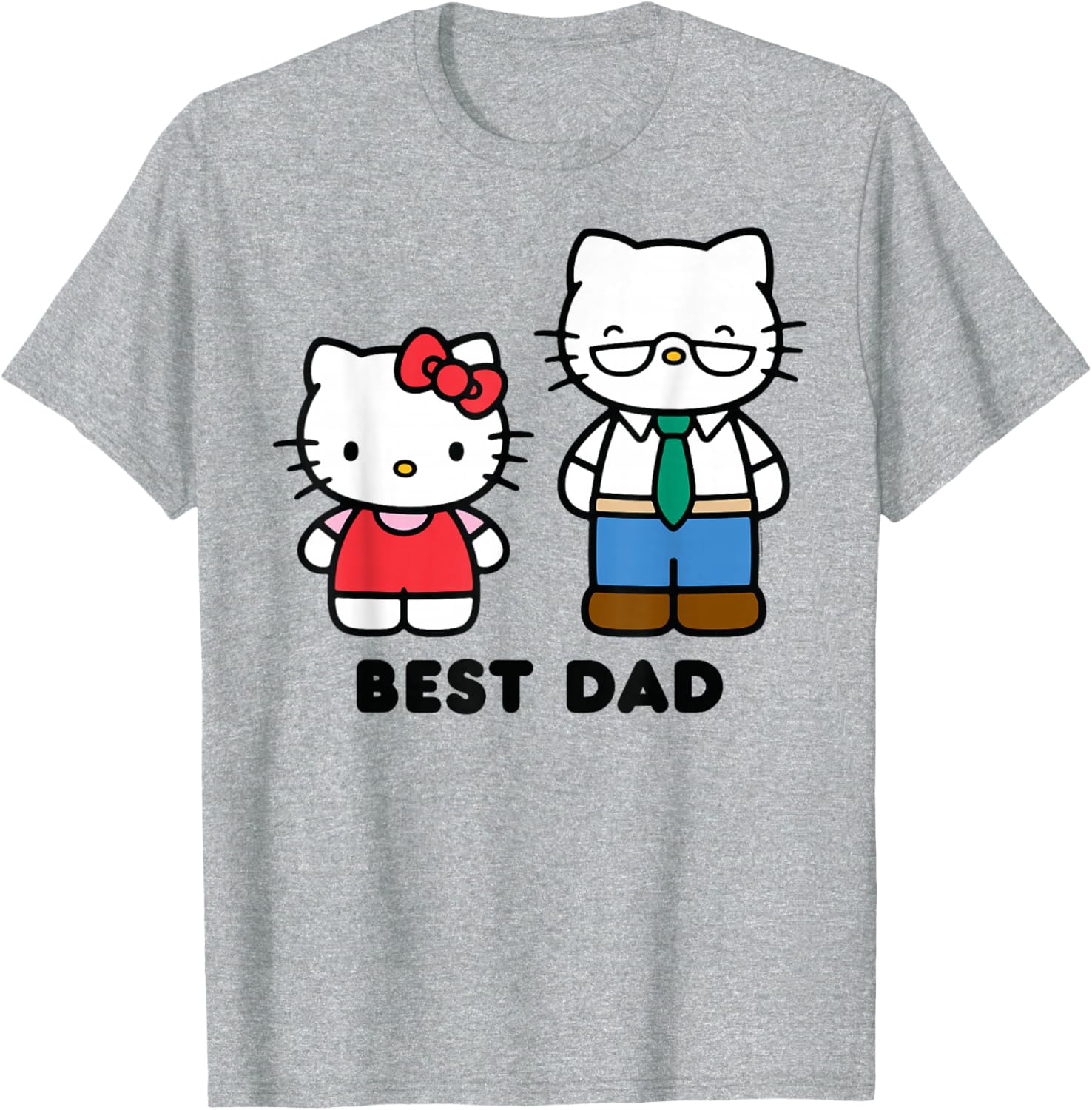 Hello Kitty Best Dad Father's Day T-Shirt for Fun and Stylish Dads - 11