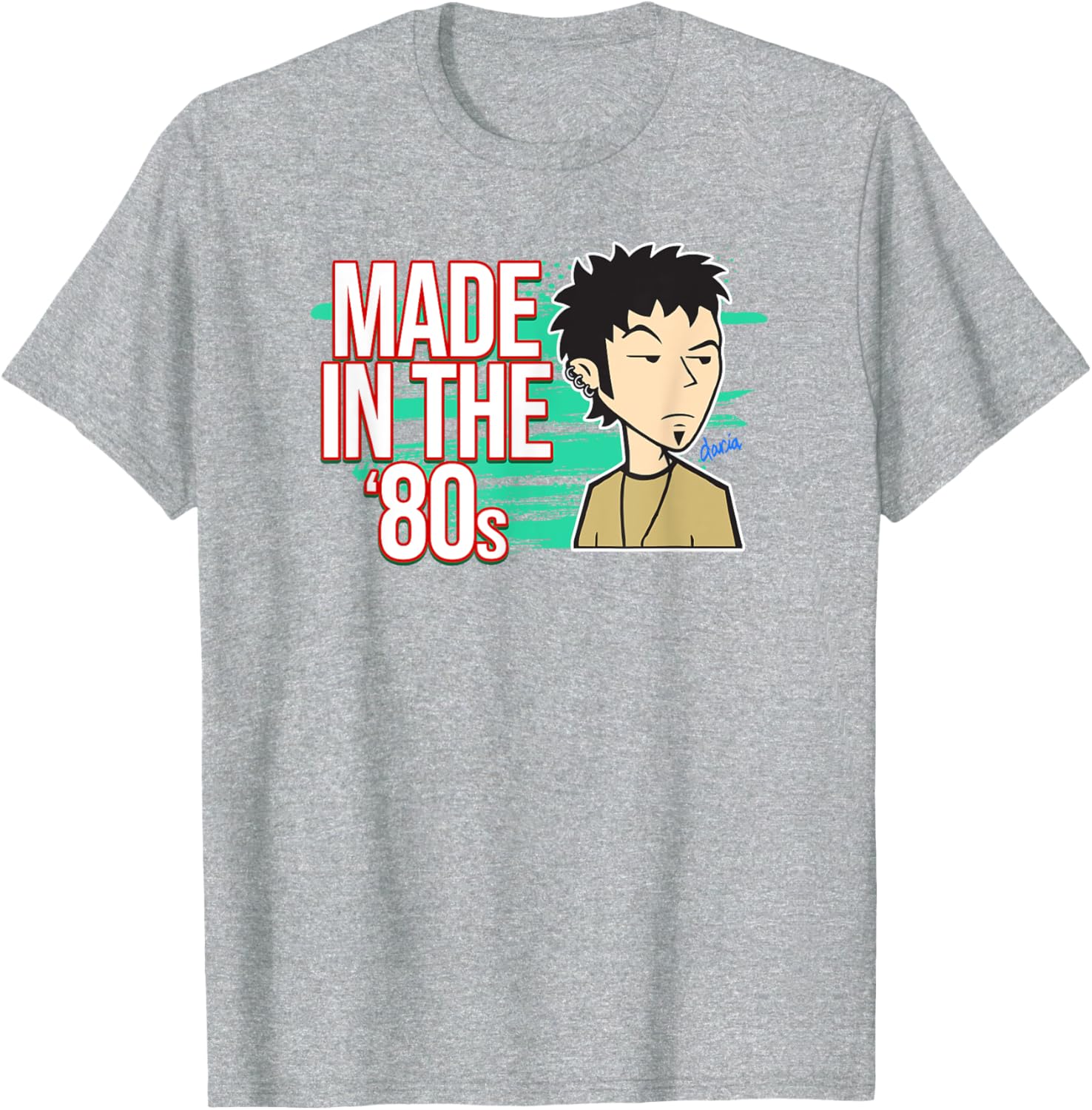 Mademark x Daria Trent Lane 80s Themed T-Shirt for Retro Style Fans - 1