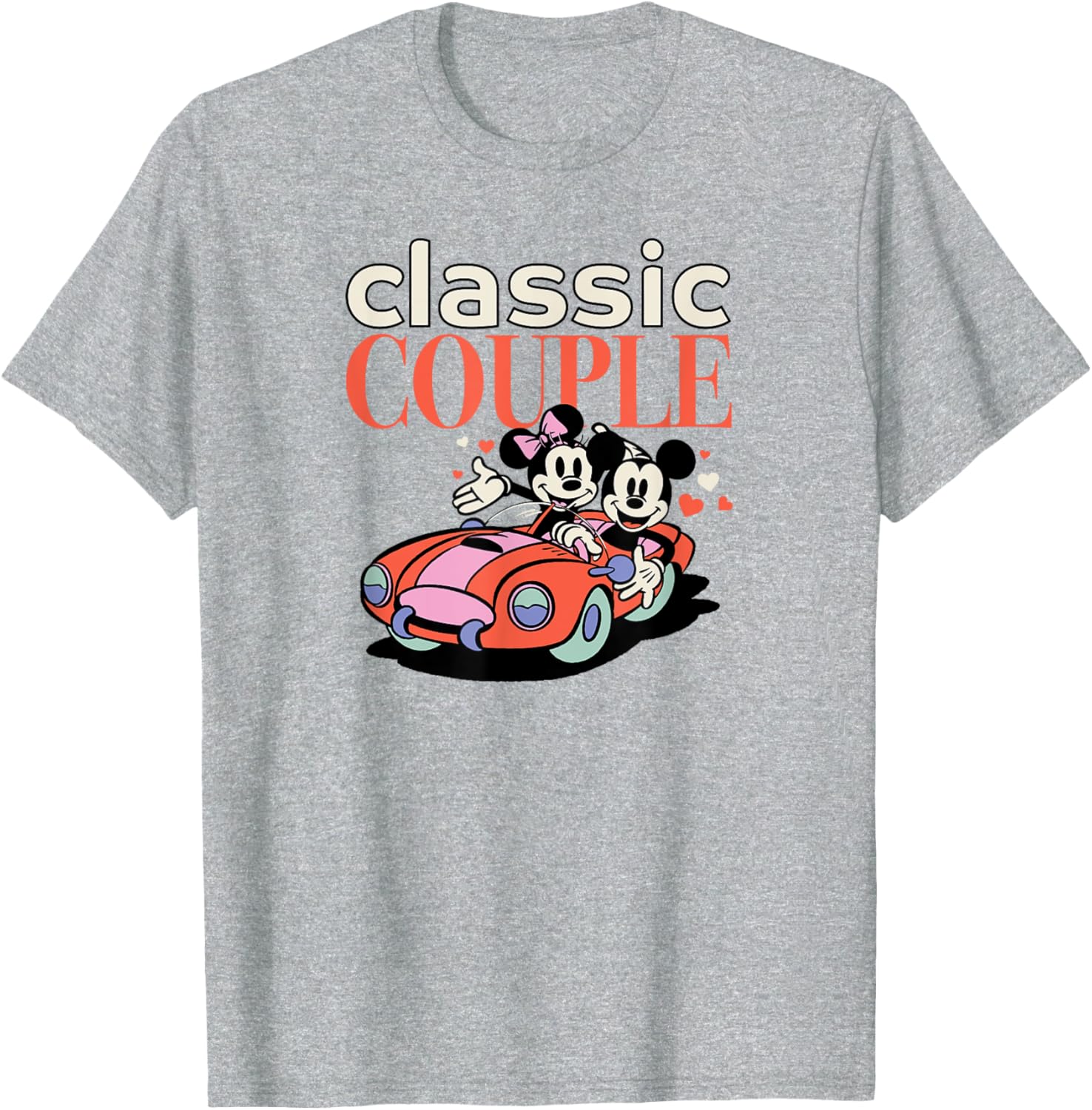 Cute Mickey and Minnie Valentine's Day Couple T-Shirt for Disney Lovers - 8