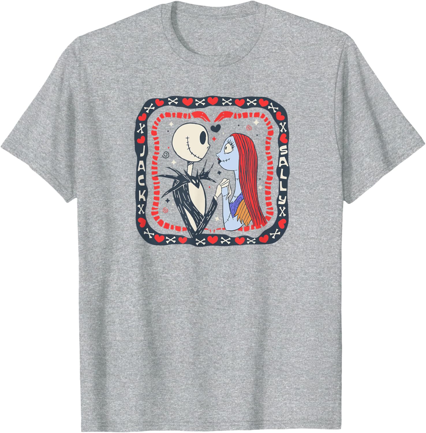 Jack and Sally Valentine's Day T-Shirt from Nightmare Before Christmas - 2