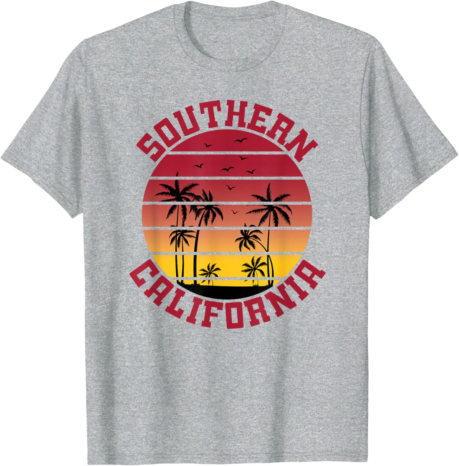 USC Southern California Palm Trees T-Shirt for Sports Fans and Outdoors - 2