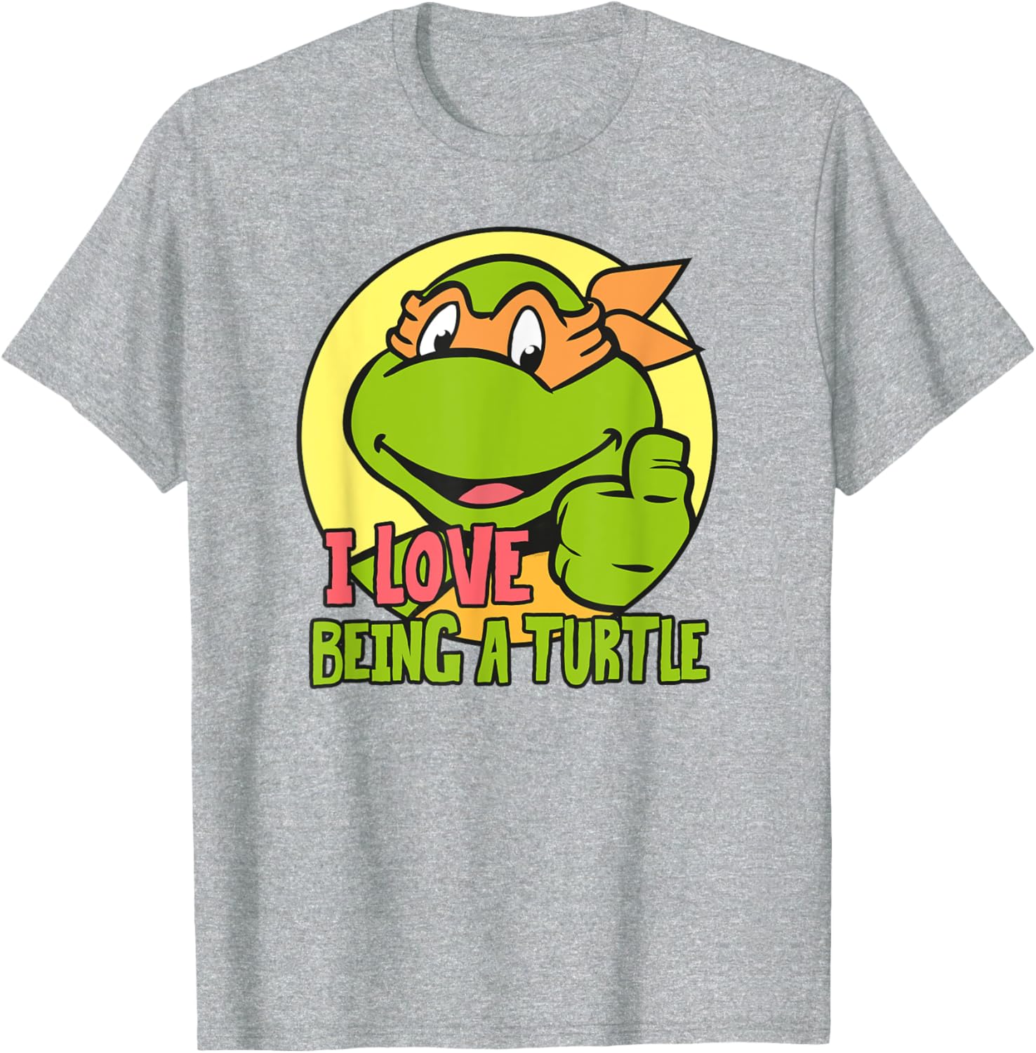Mademark Teenage Mutant Ninja Turtles Michelangelo Love Being a Turtle T-Shirt - 5
