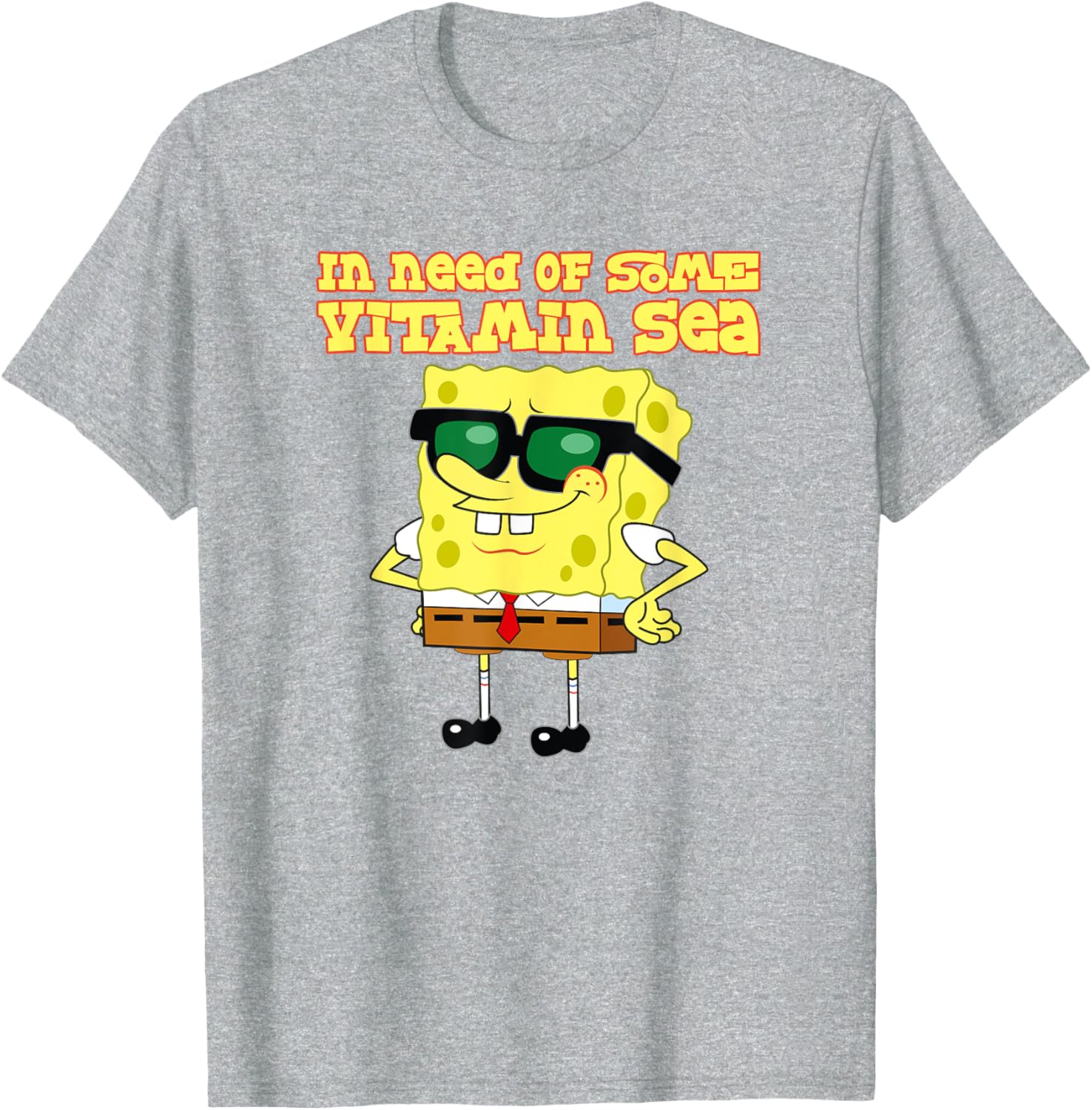 Mademark x SpongeBob Vitamin Sea T-Shirt for Fun Beach Vibes - 5