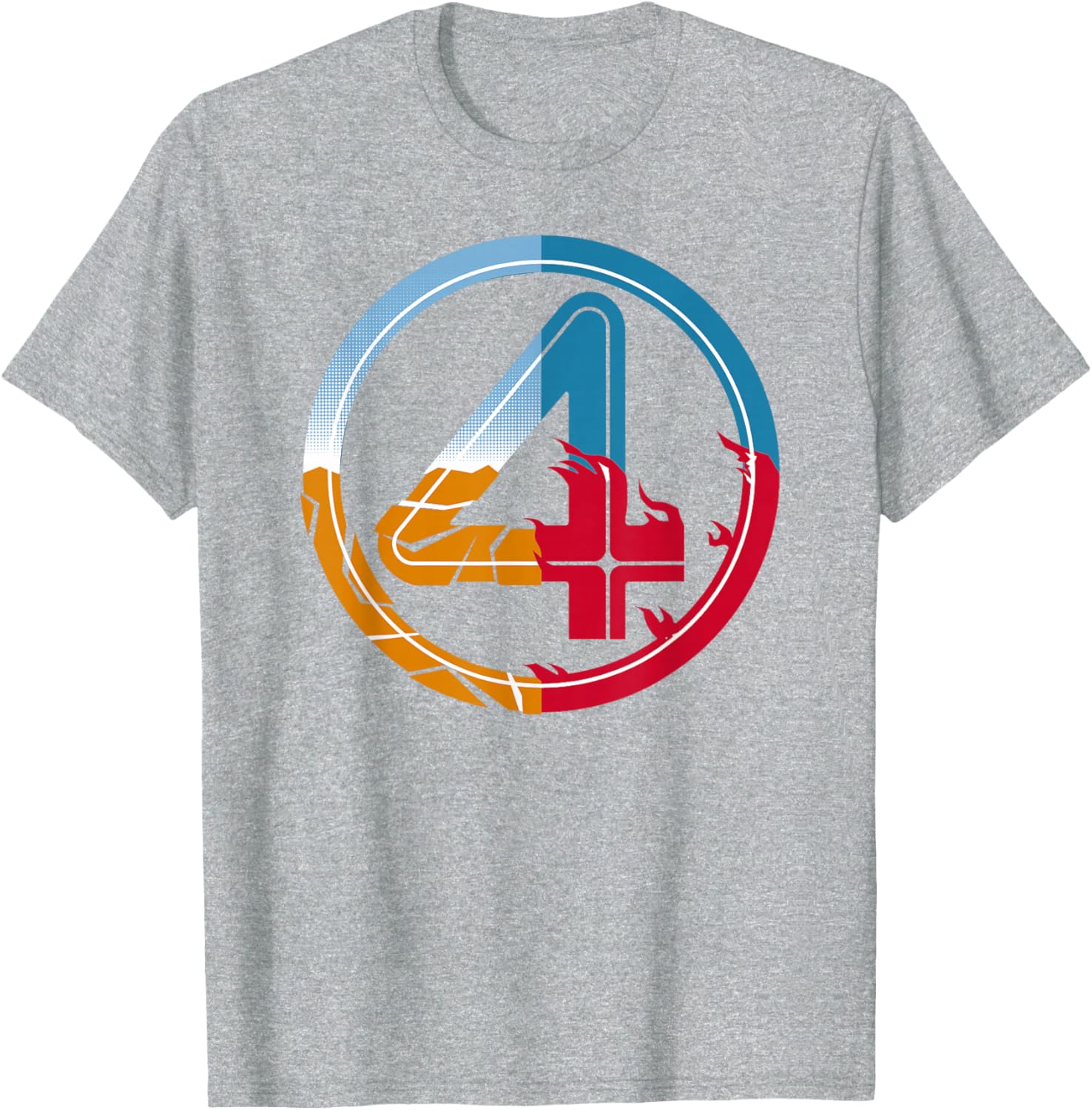 Fantastic Four Super-Powered Logo T-Shirt for Marvel Fans - 4