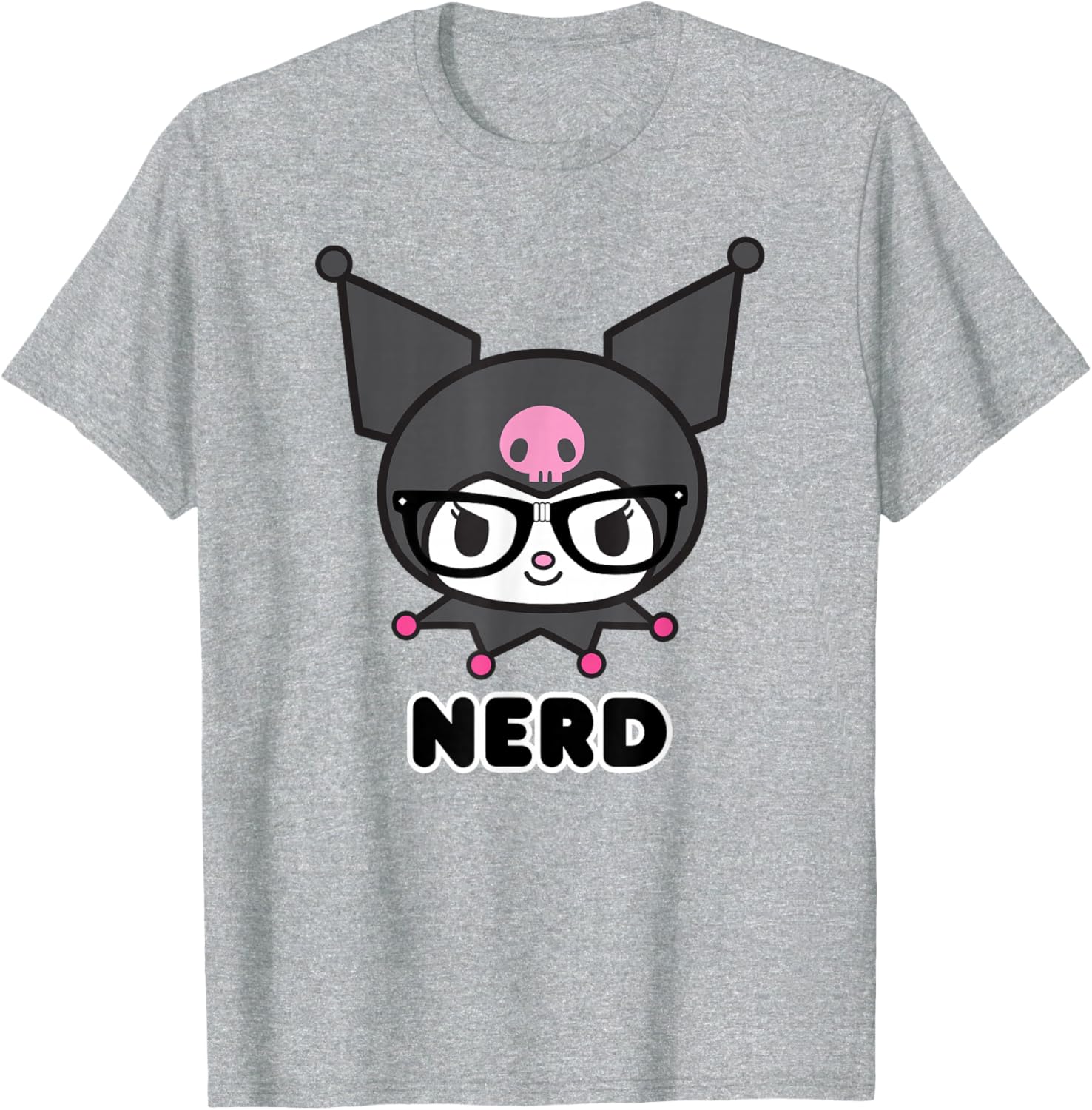 Cute SANRIO Kuromi Nerd Glasses T-Shirt for Fun Fashion Lovers - 3