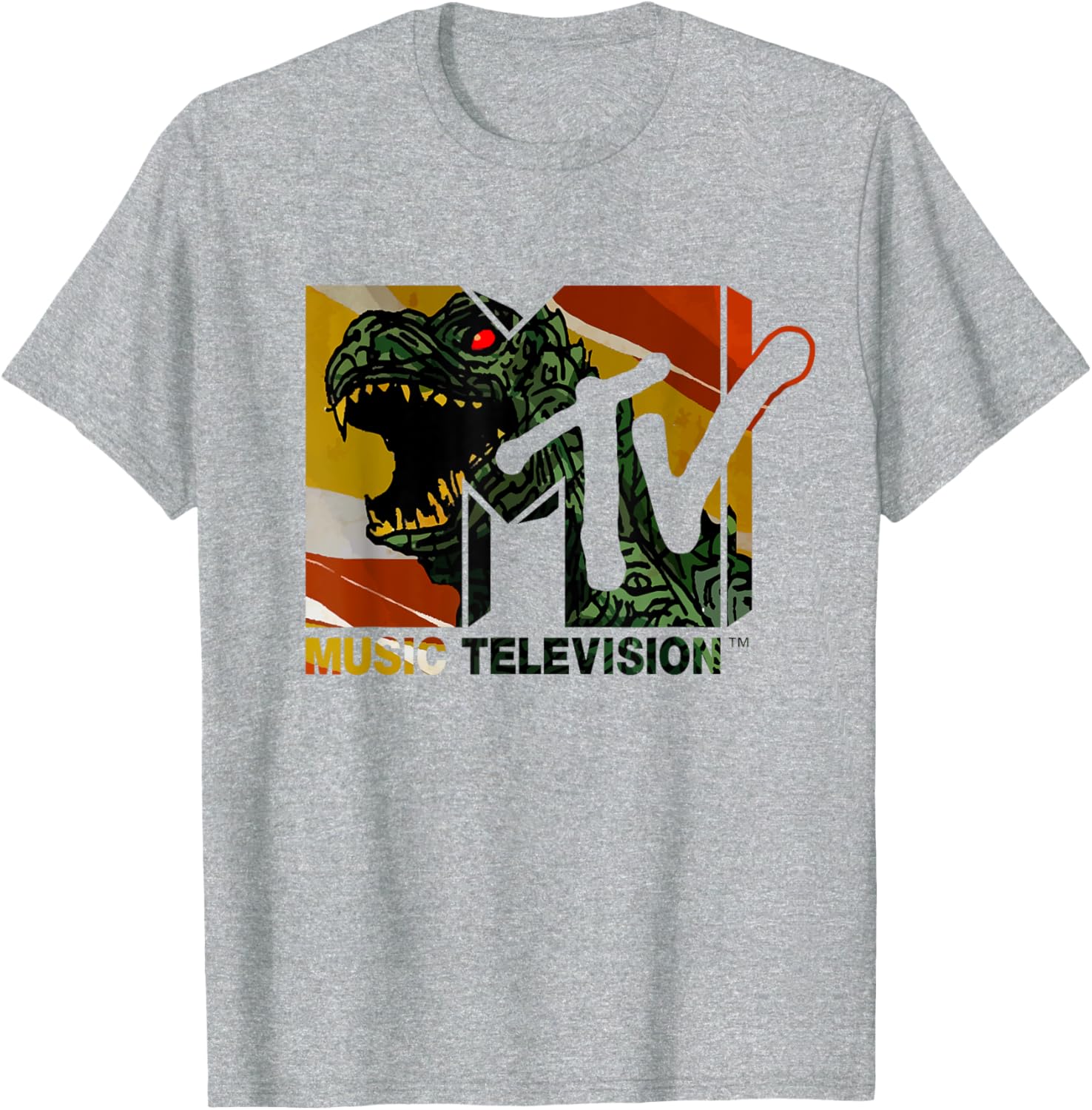 Mademark x MTV Vintage Logo Monster Graphic T-Shirt for Men & Women - 11