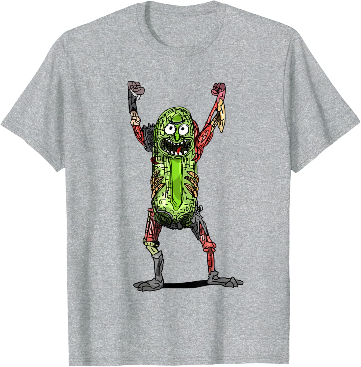 Mademark x Rick and Morty Pickle Rick Black T-Shirt for Fans - 24