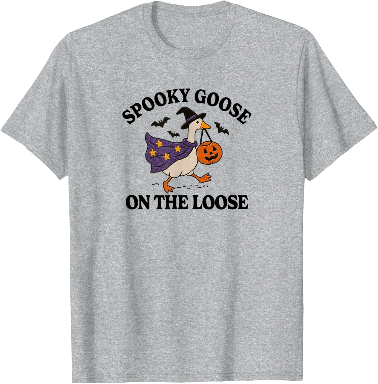Spooky Goose on the Loose Funny Halloween T-Shirt for Animal Lovers - 3