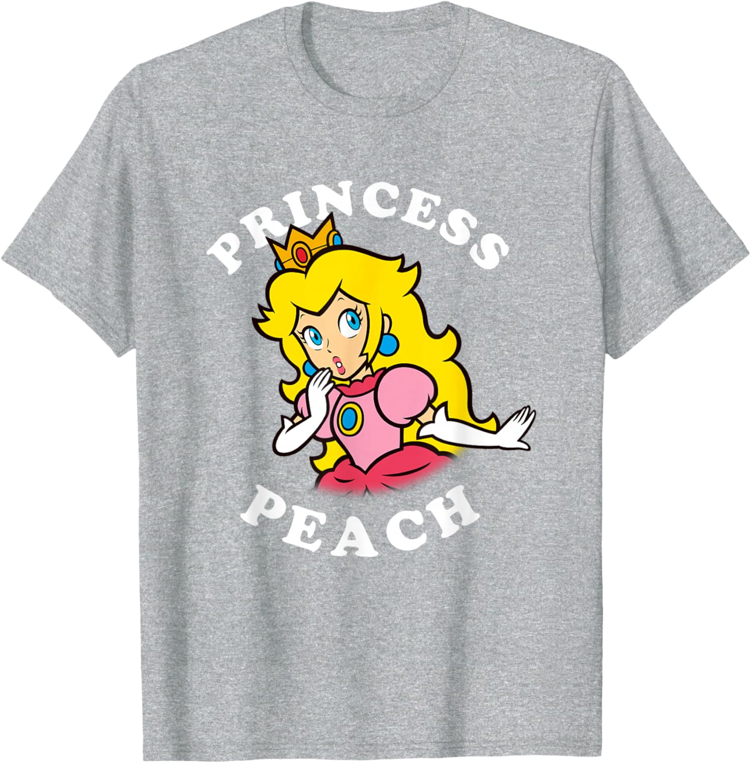 Super Mario Princess Peach Big Portrait T-Shirt for Fans and Collectors - 13